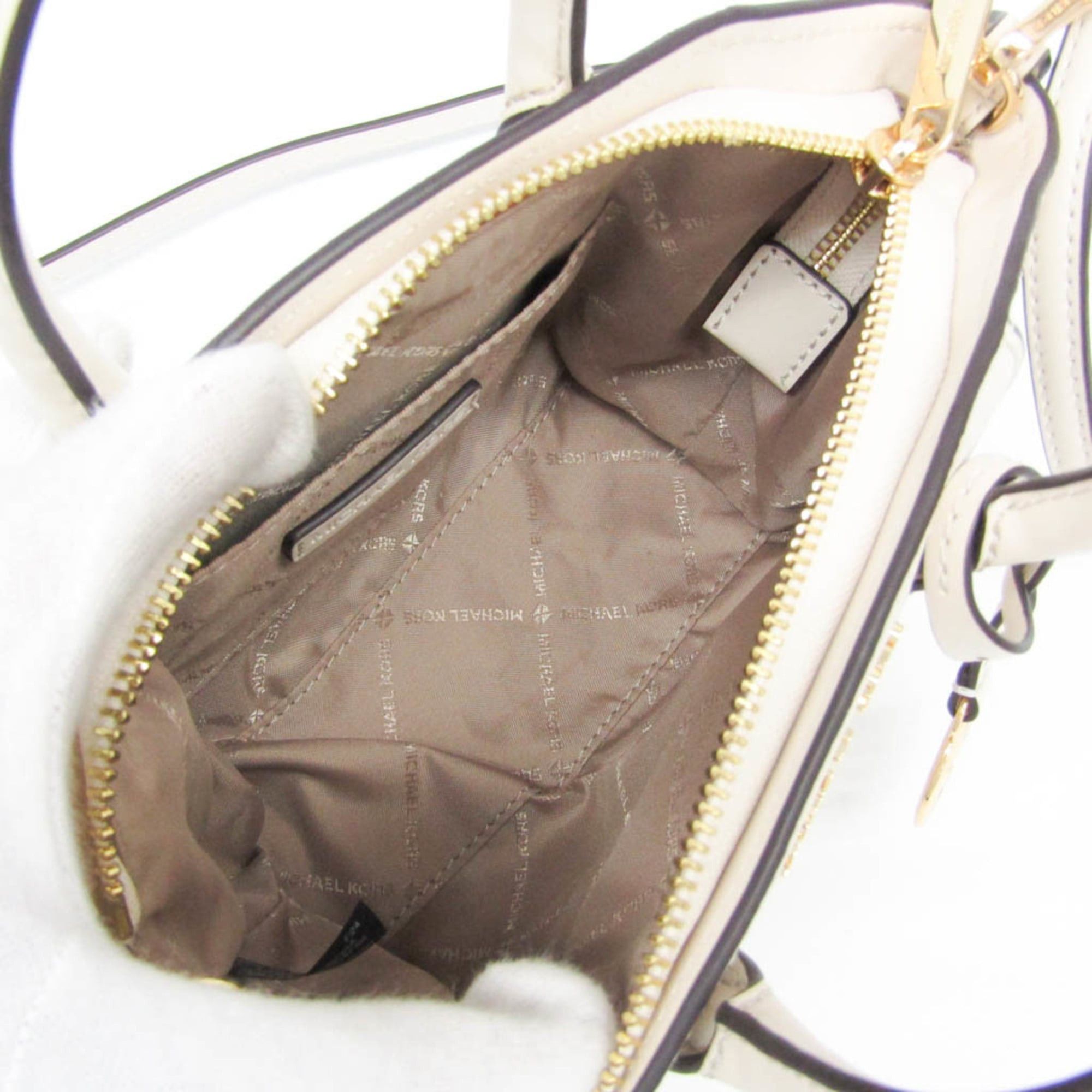 Michael Kors Michael Kors AVRIL 35F4G4VC0L Women's Leather Handbag,Shoulder Bag Off-white Size ONE SIZE - 3 Thumbnail