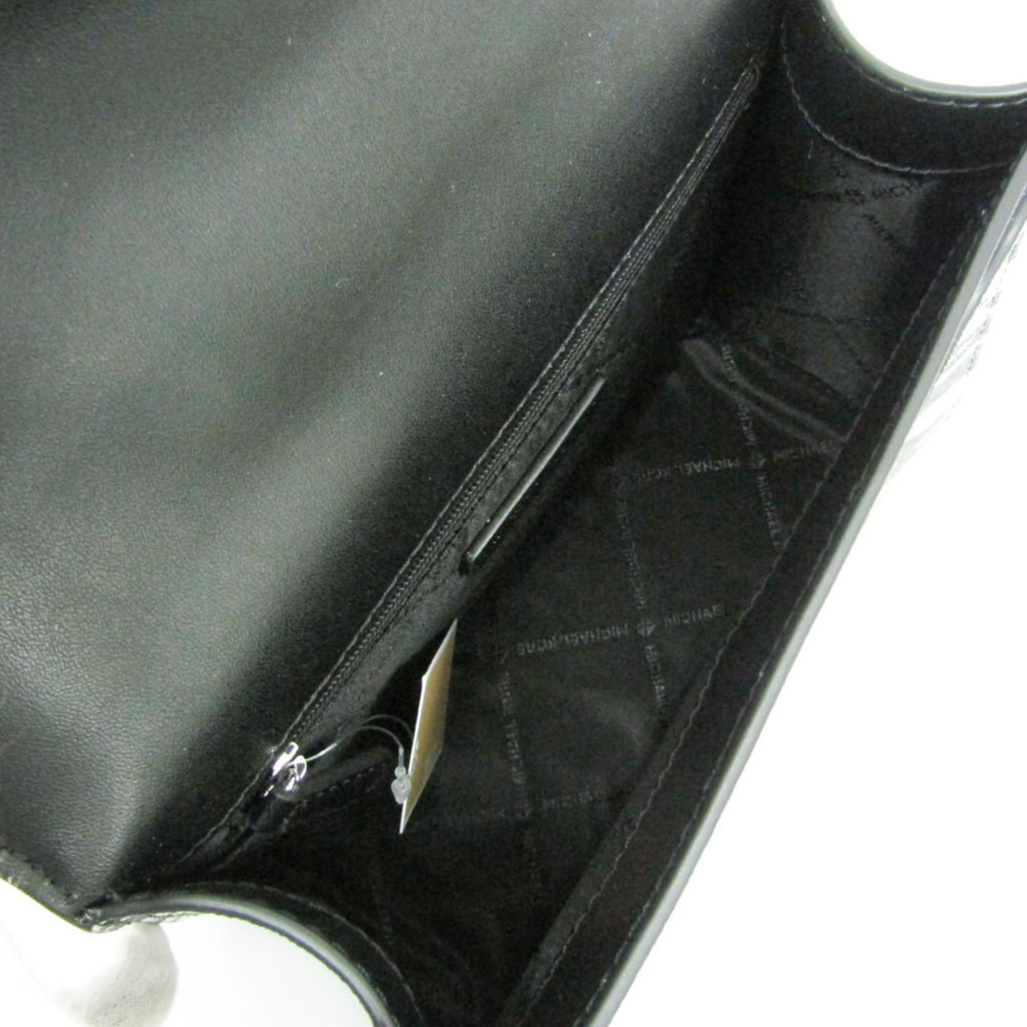 Michael Kors Michael Kors GREENWICH 35S5SGRC1V Women's PVC,Leather Shoulder Bag Black,White Size ONE SIZE - 3 Thumbnail