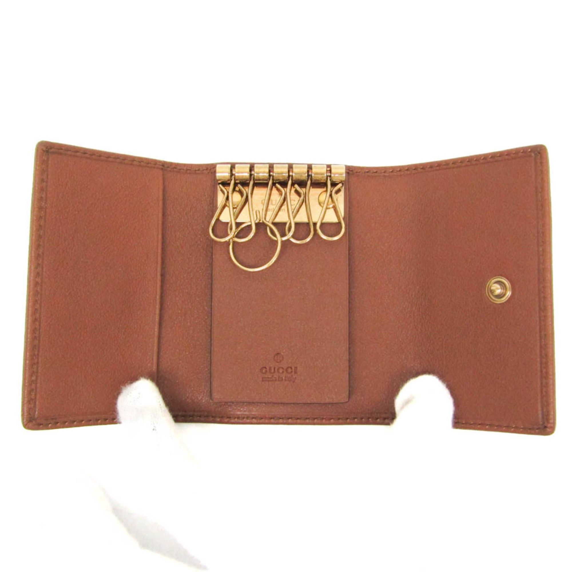 Gucci Gucci Bamboo Diana 658636 Women's Leather Key Case Brown Size ONE SIZE - 3 Thumbnail