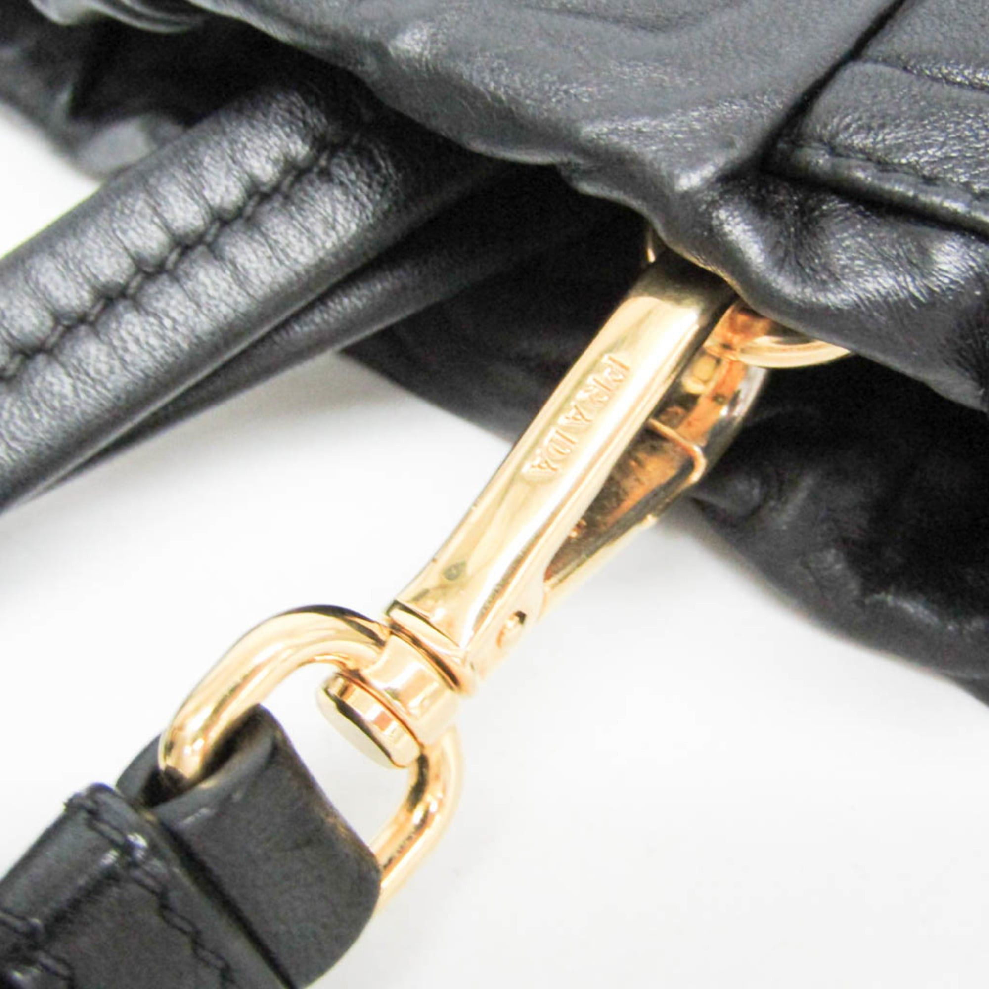 Prada Prada Side Bow BN1760 Women's Nappa Leather Handbag,Shoulder Bag Black,Nero Size ONE SIZE - 15 Thumbnail