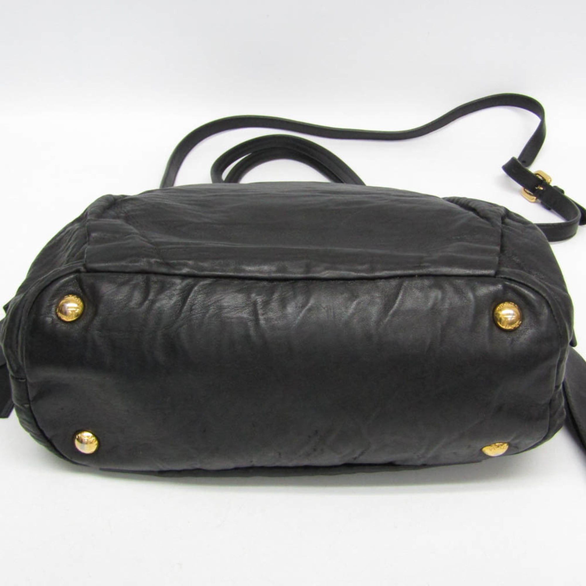 Prada Prada Side Bow BN1760 Women's Nappa Leather Handbag,Shoulder Bag Black,Nero Size ONE SIZE - 5 Thumbnail