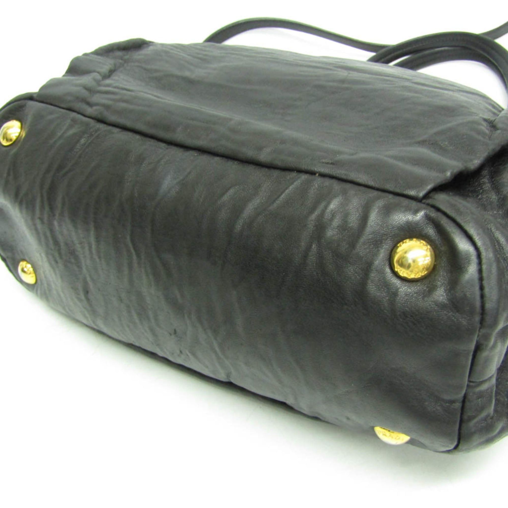 Prada Prada Side Bow BN1760 Women's Nappa Leather Handbag,Shoulder Bag Black,Nero Size ONE SIZE - 7 Thumbnail