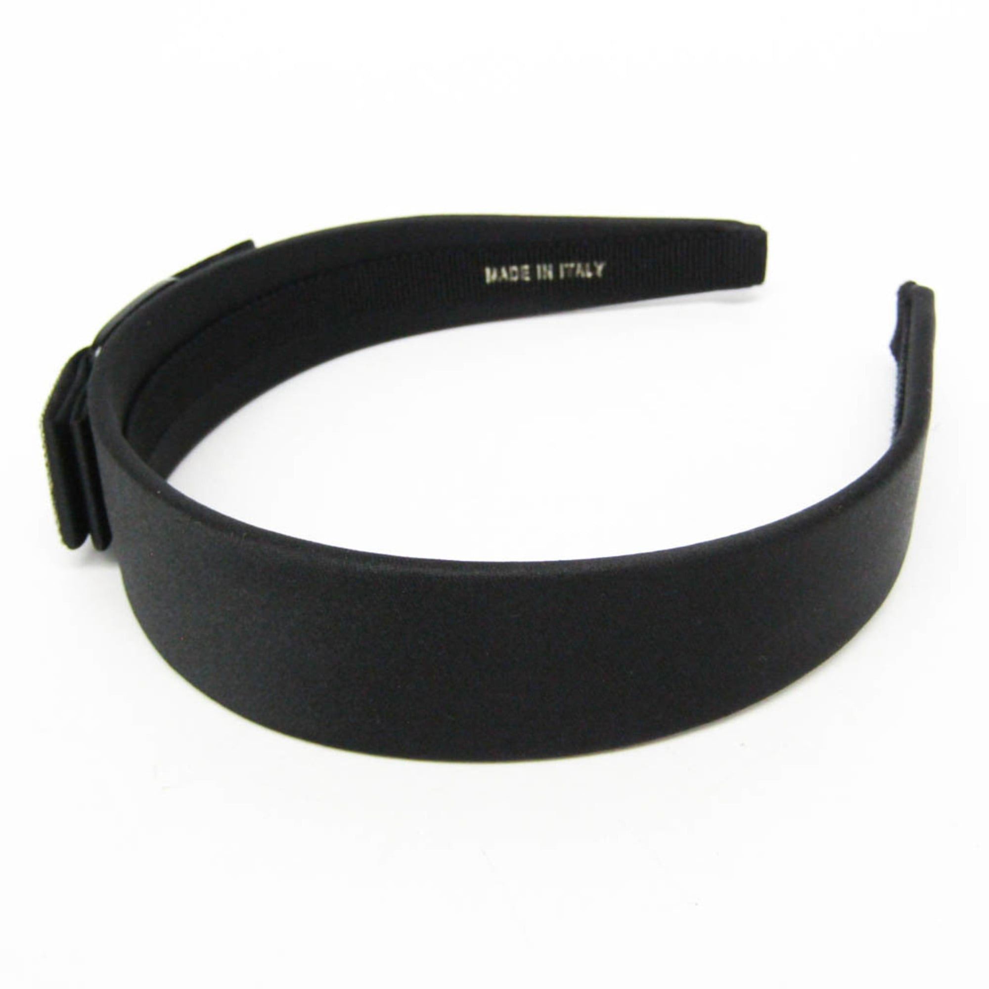 Salvatore Ferragamo Salvatore Ferragamo Vara Rhinestone Metal,Satin Women's Alice Band Black Size ONE SIZE - 5 Thumbnail