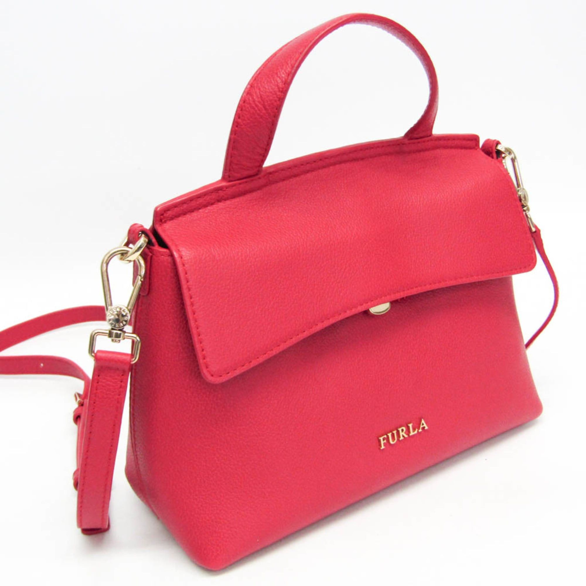 Furla Furla NIKI Women's Leather Handbag,Shoulder Bag Pink Size ONE SIZE - 7 Thumbnail