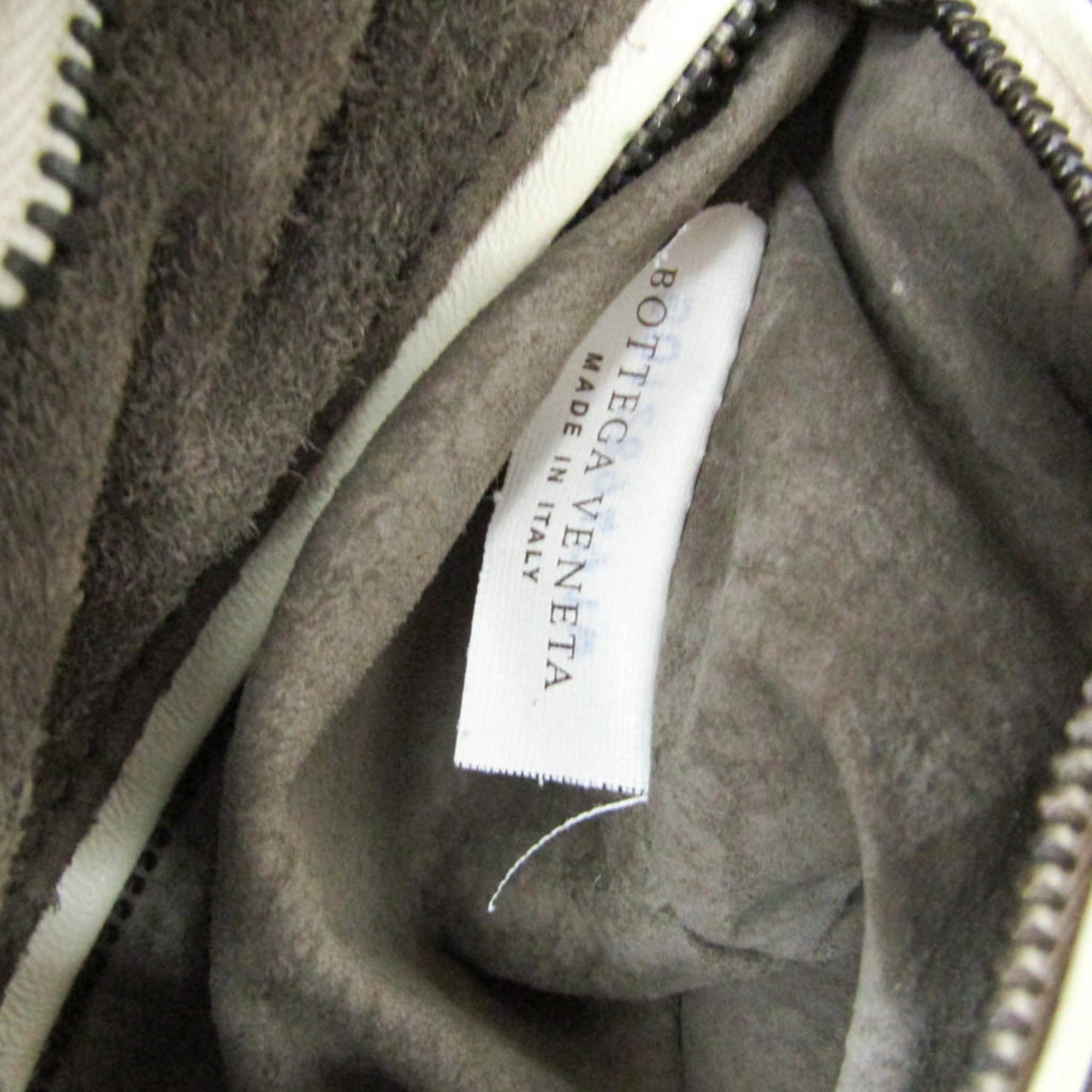 Bottega Veneta Bottega Veneta Intrecciato Women's Leather Shoulder Bag White Size ONE SIZE - 18 Thumbnail