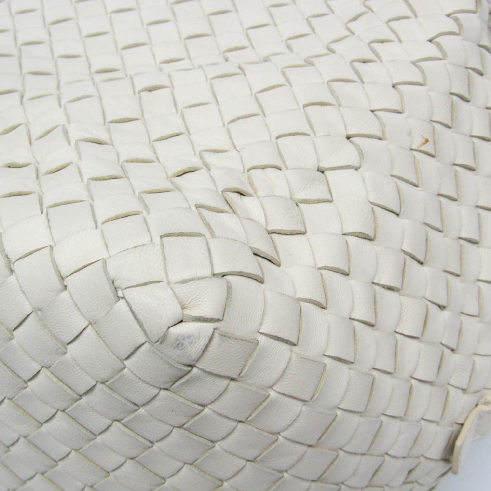 Bottega Veneta Bottega Veneta Intrecciato Women's Leather Shoulder Bag White Size ONE SIZE - 6 Thumbnail
