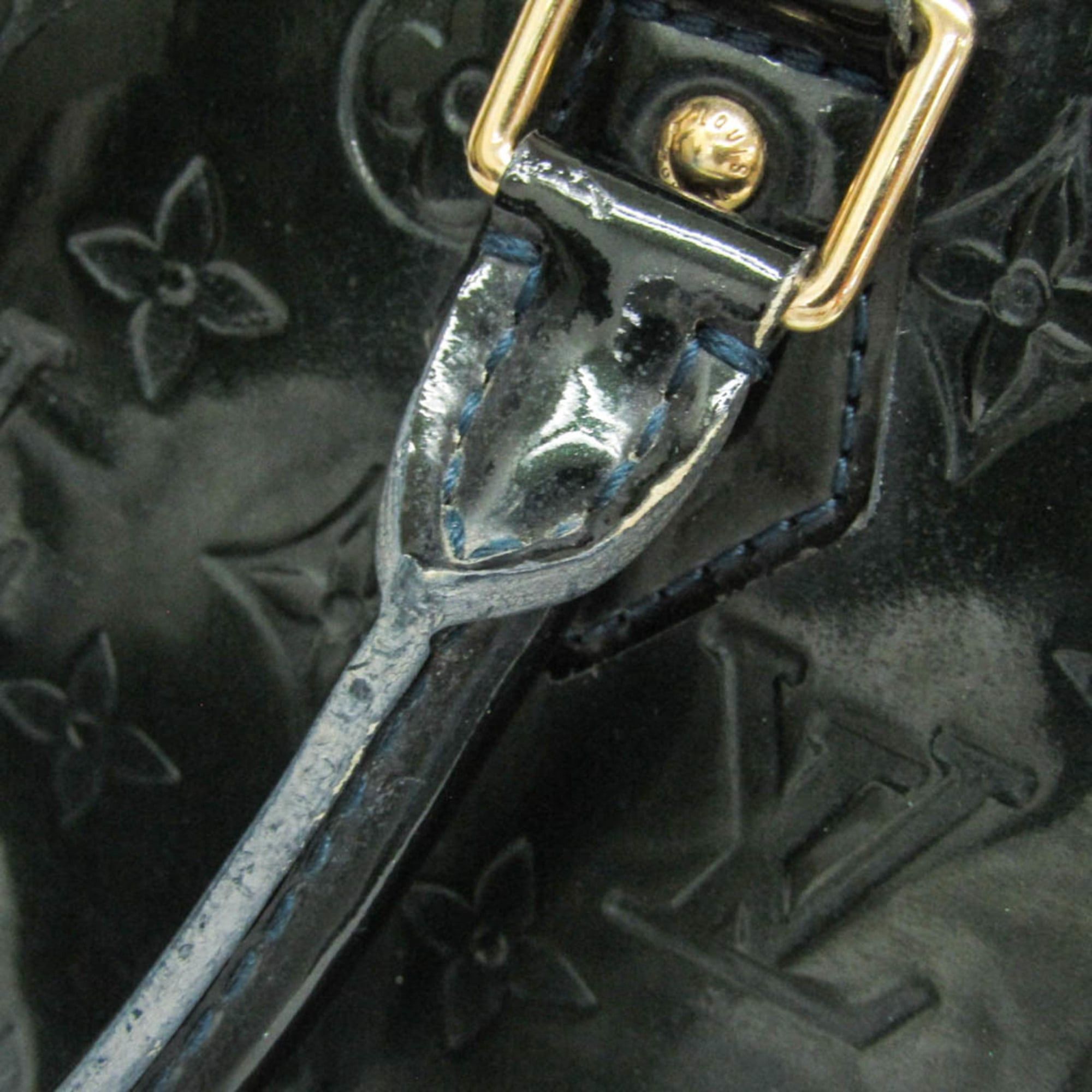 Louis Vuitton Louis Vuitton Monogram Vernis Alma GM M93682 Women's Handbag Blue Nuit Size ONE SIZE - 10 Thumbnail