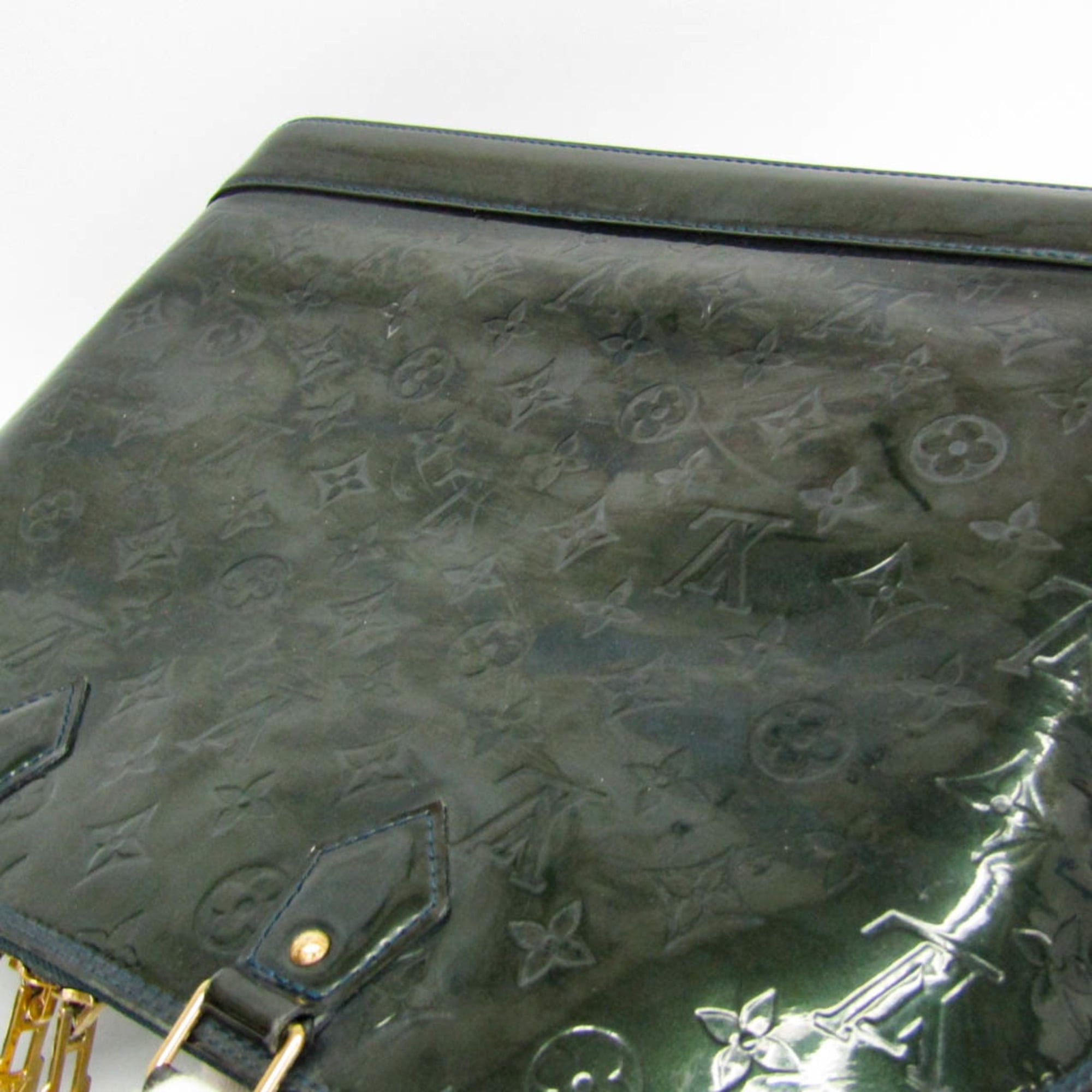 Louis Vuitton Louis Vuitton Monogram Vernis Alma GM M93682 Women's Handbag Blue Nuit Size ONE SIZE - 8 Thumbnail
