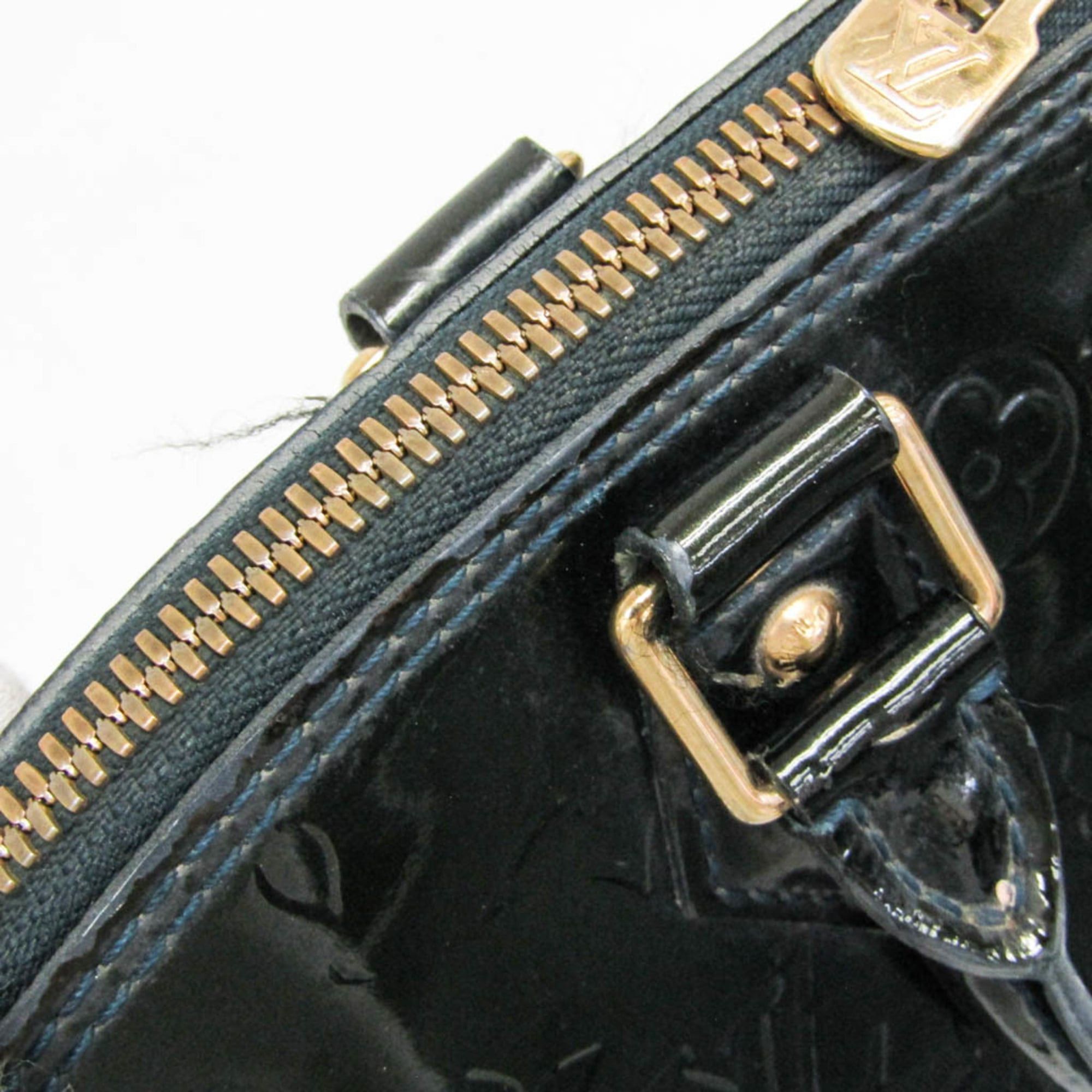 Louis Vuitton Louis Vuitton Monogram Vernis Alma GM M93682 Women's Handbag Blue Nuit Size ONE SIZE - 18 Thumbnail