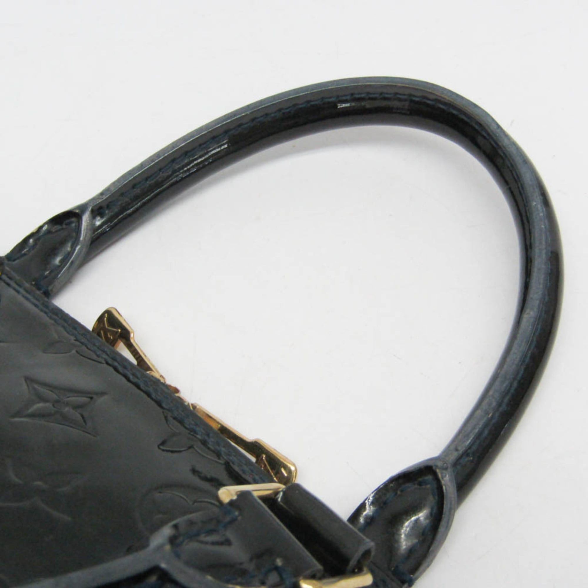 Louis Vuitton Louis Vuitton Monogram Vernis Alma GM M93682 Women's Handbag Blue Nuit Size ONE SIZE - 12 Thumbnail