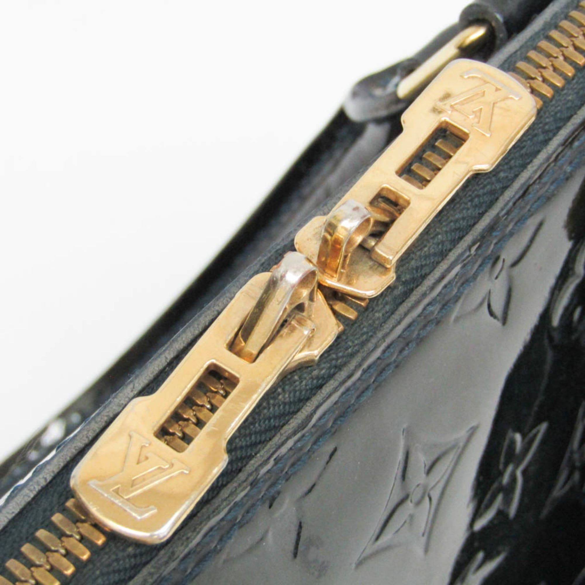 Louis Vuitton Louis Vuitton Monogram Vernis Alma GM M93682 Women's Handbag Blue Nuit Size ONE SIZE - 9 Thumbnail