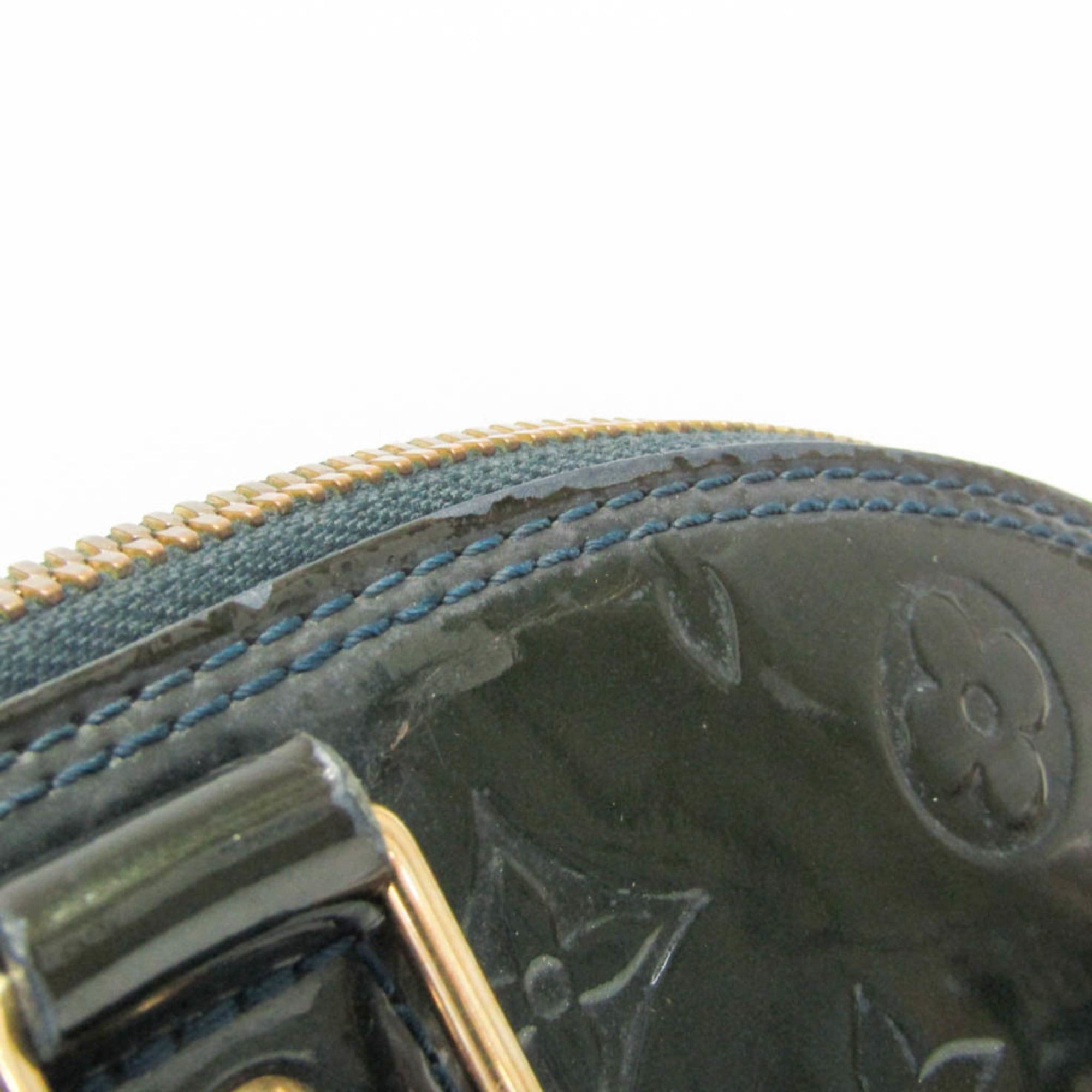 Louis Vuitton Louis Vuitton Monogram Vernis Alma GM M93682 Women's Handbag Blue Nuit Size ONE SIZE - 13 Thumbnail