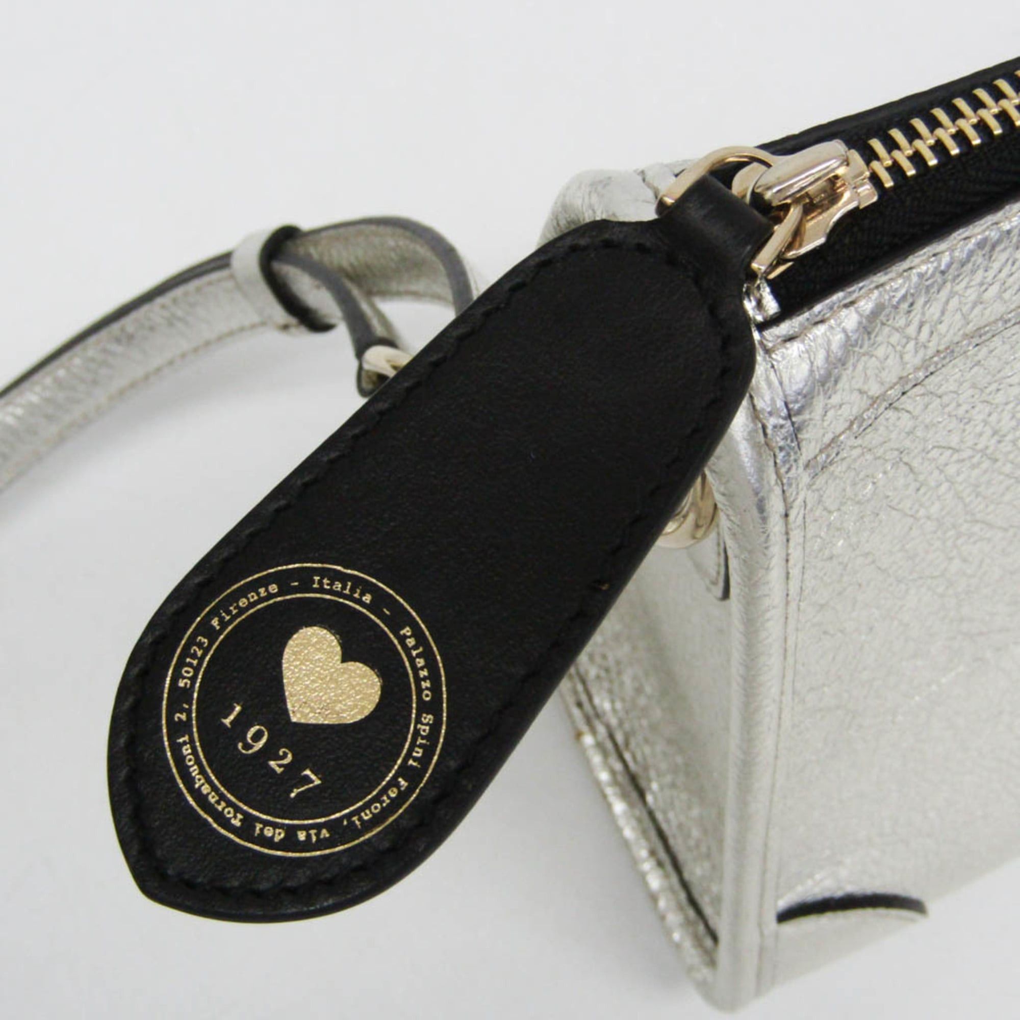 Salvatore Ferragamo Salvatore Ferragamo Gancini 21 0388 Women's Leather Handbag,Shoulder Bag Silver Size ONE SIZE - 12 Thumbnail
