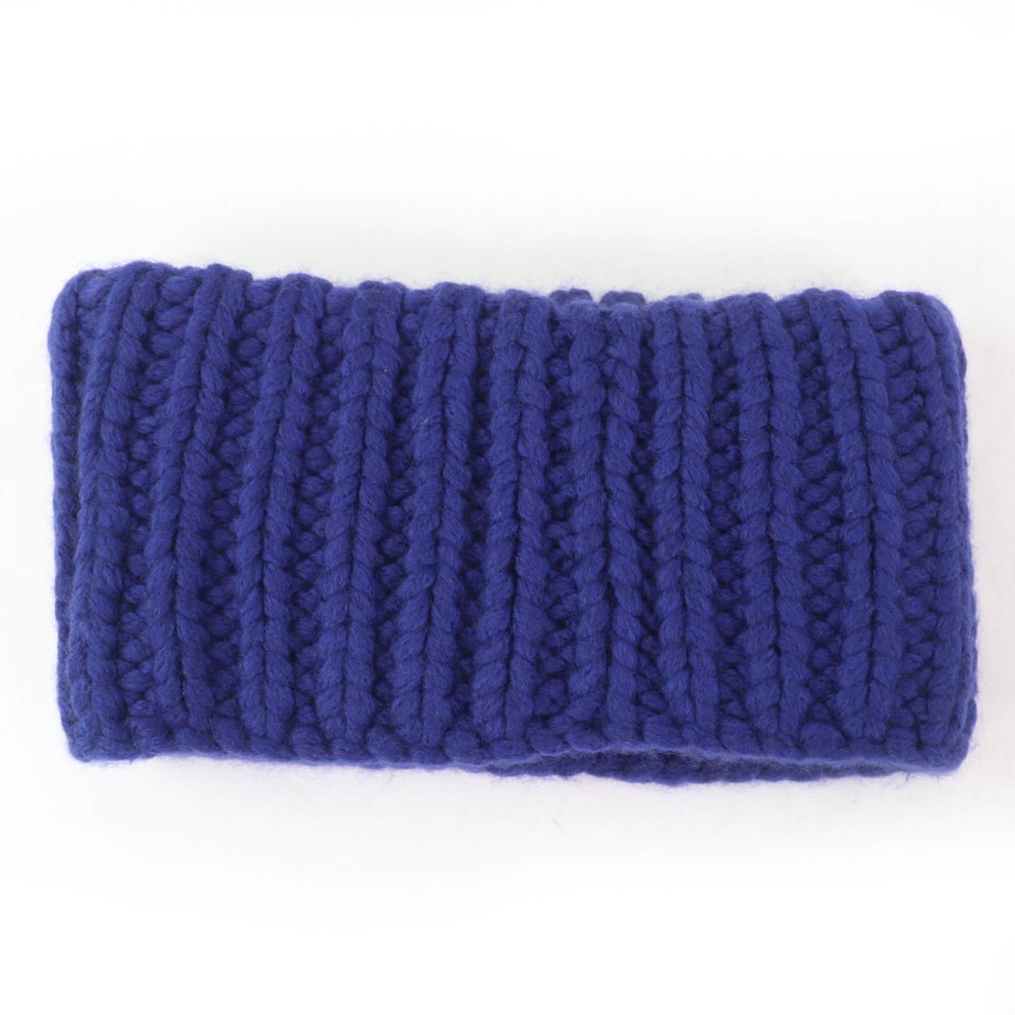 Chanel CHANEL P72987K10476 Coco Mark Knit Neck Warmer and Arm Set, Blue, Size Small, Made in Italy, Authentic, Women's Size ONE SIZE - 7 Thumbnail
