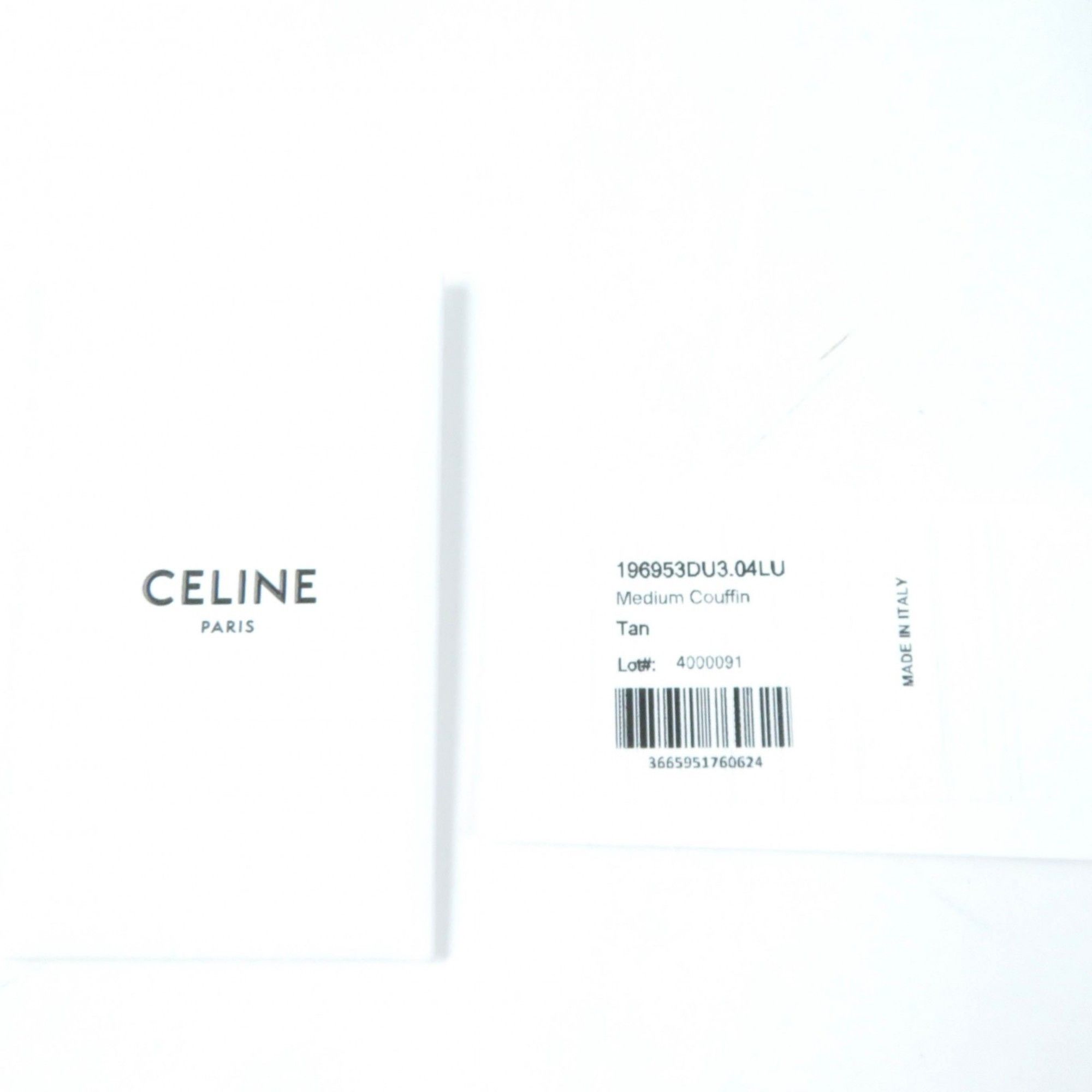 Celine CELINE Cuir Triomphe Coufun Medium Tote Bag in Tan Smooth Calfskin (196953DU3.04LU) with Dust Bag, Made Italy, Women's Size ONE SIZE - 12 Thumbnail