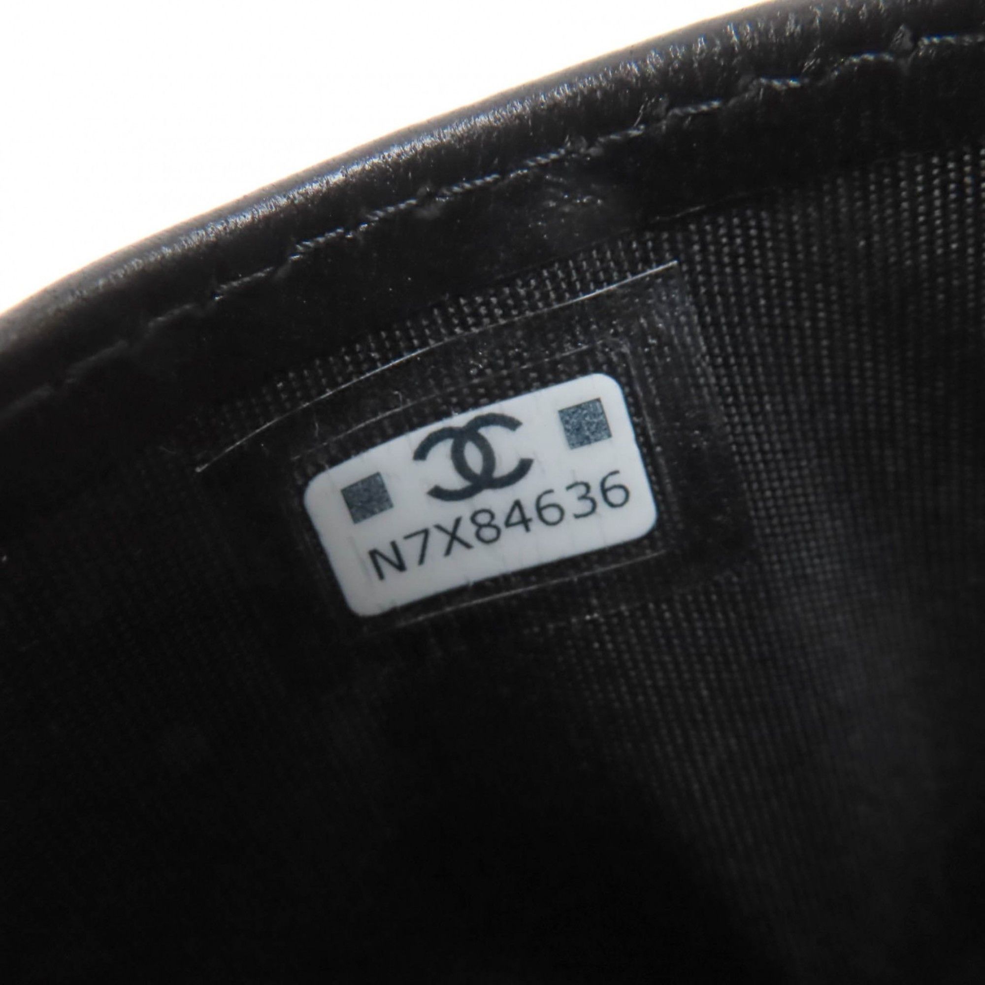 Chanel CHANEL AP4472 Lambskin Matelasse Coco Mark Business Card Case, Black, Black Hardware, Box and Dust Bag Included, Made in Italy, Women's Size ONE SIZE - 10 Thumbnail