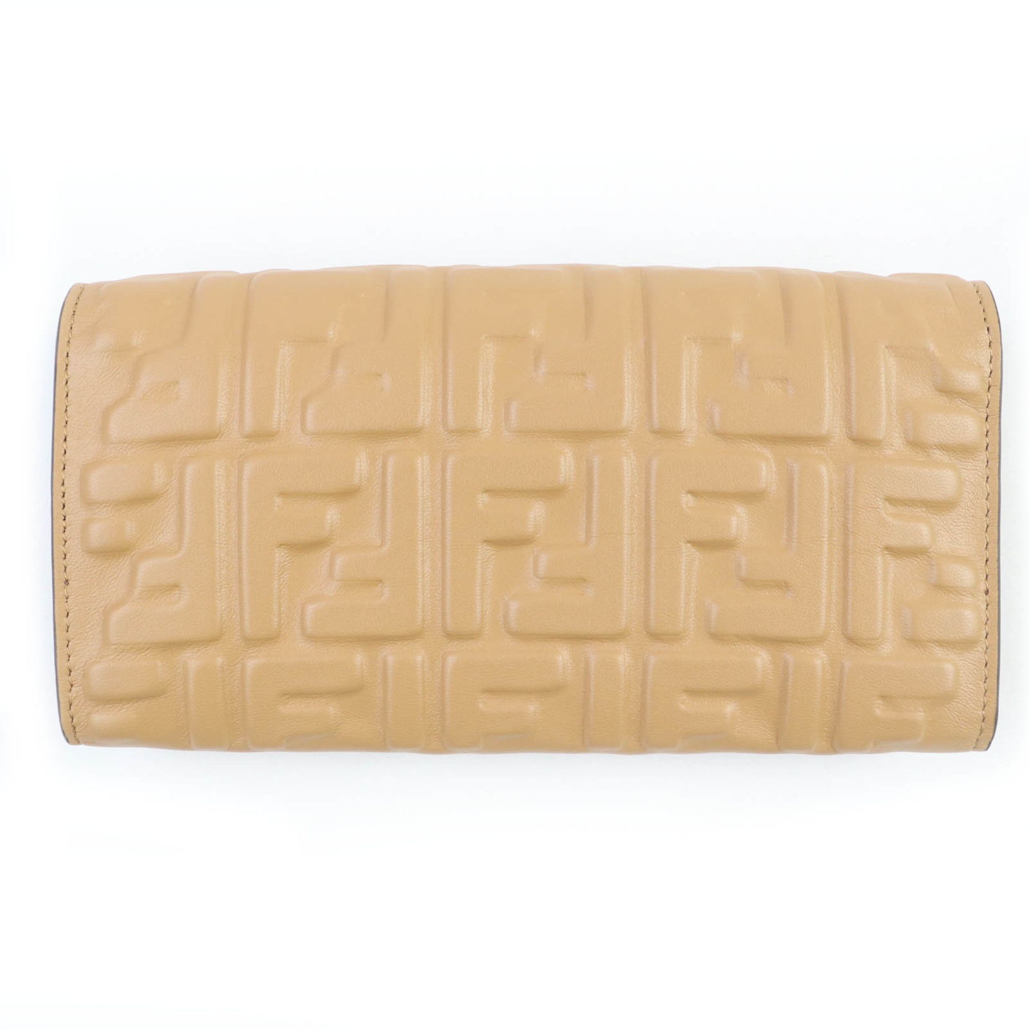 Fendi FENDI 8M0251 Baguette Continental Nappa Leather Long Wallet with 3D FF Logo and Hardware, Women's, Box Dust Bag Included Size ONE SIZE - 3 Thumbnail