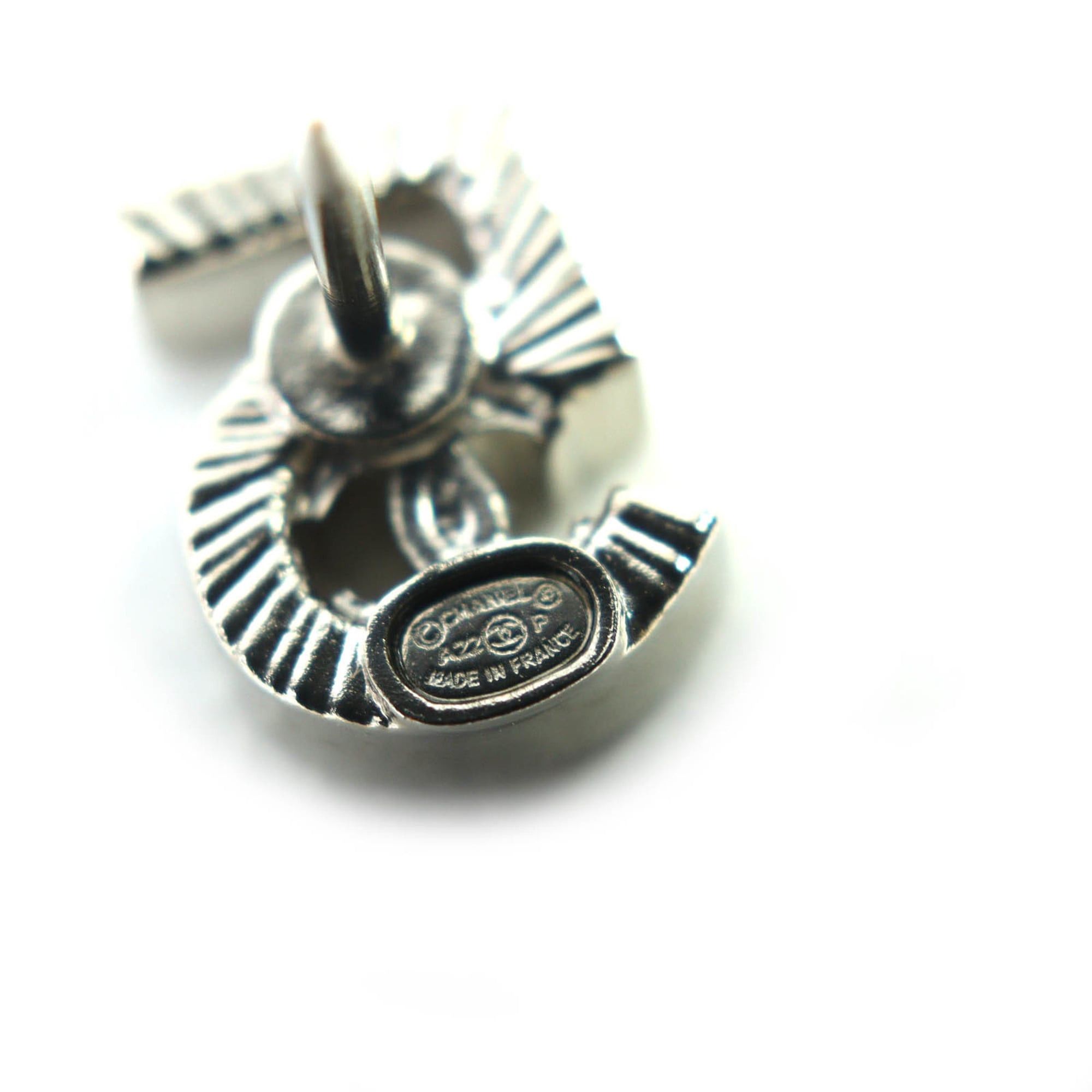 Chanel CHANEL A22P Coco Mark Icon Rhinestone No. 5 Clover Bottle Pins/Brooch Set of 3, Silver, with Box, Made in France, Women's Size ONE SIZE - 11 Thumbnail
