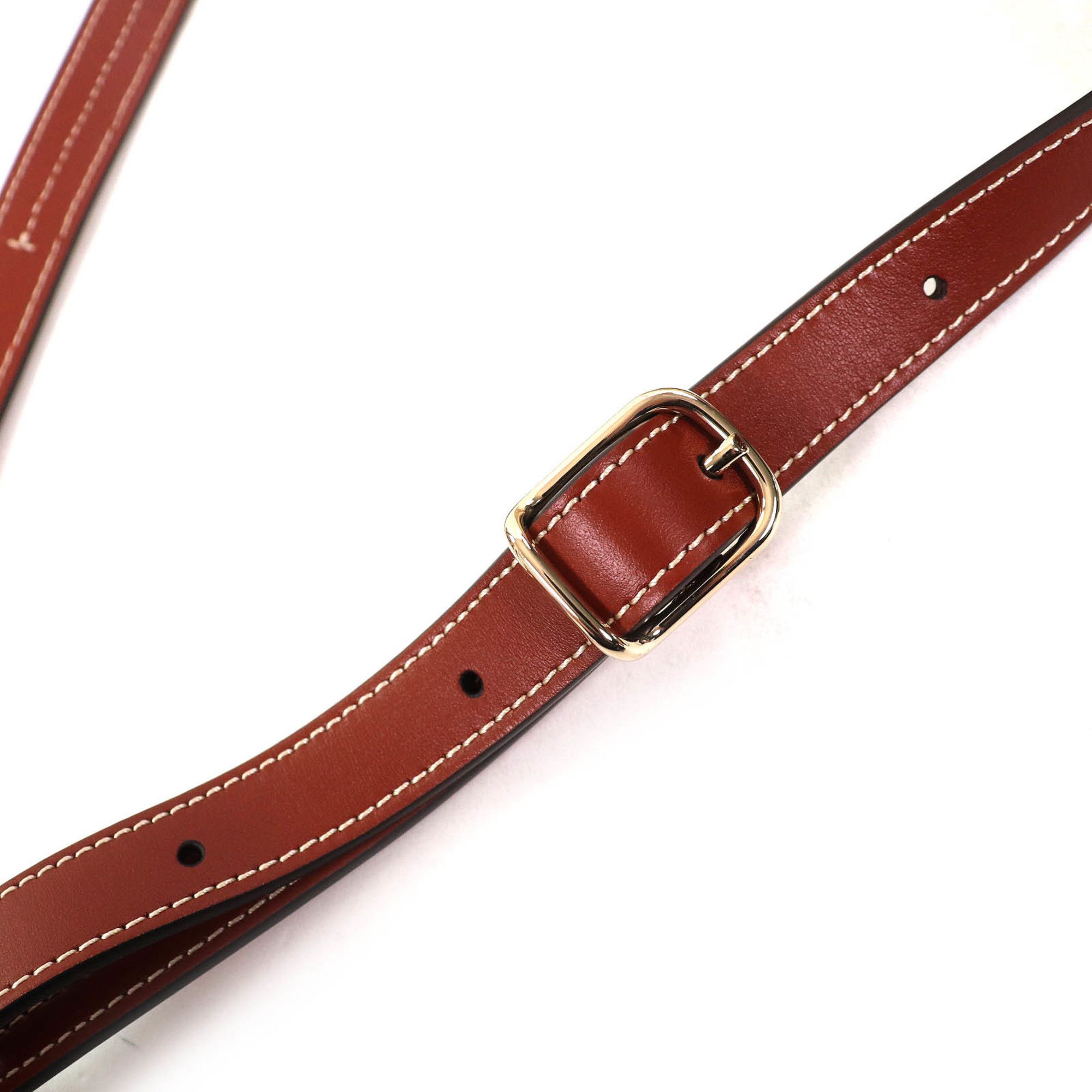 Chloe Chloé Chloe WOODY linen and leather accents with logo waist pouch, crossbody bag, shoulder beige or brown, includes dust made in Italy. Size ONE SIZE - 11 Thumbnail