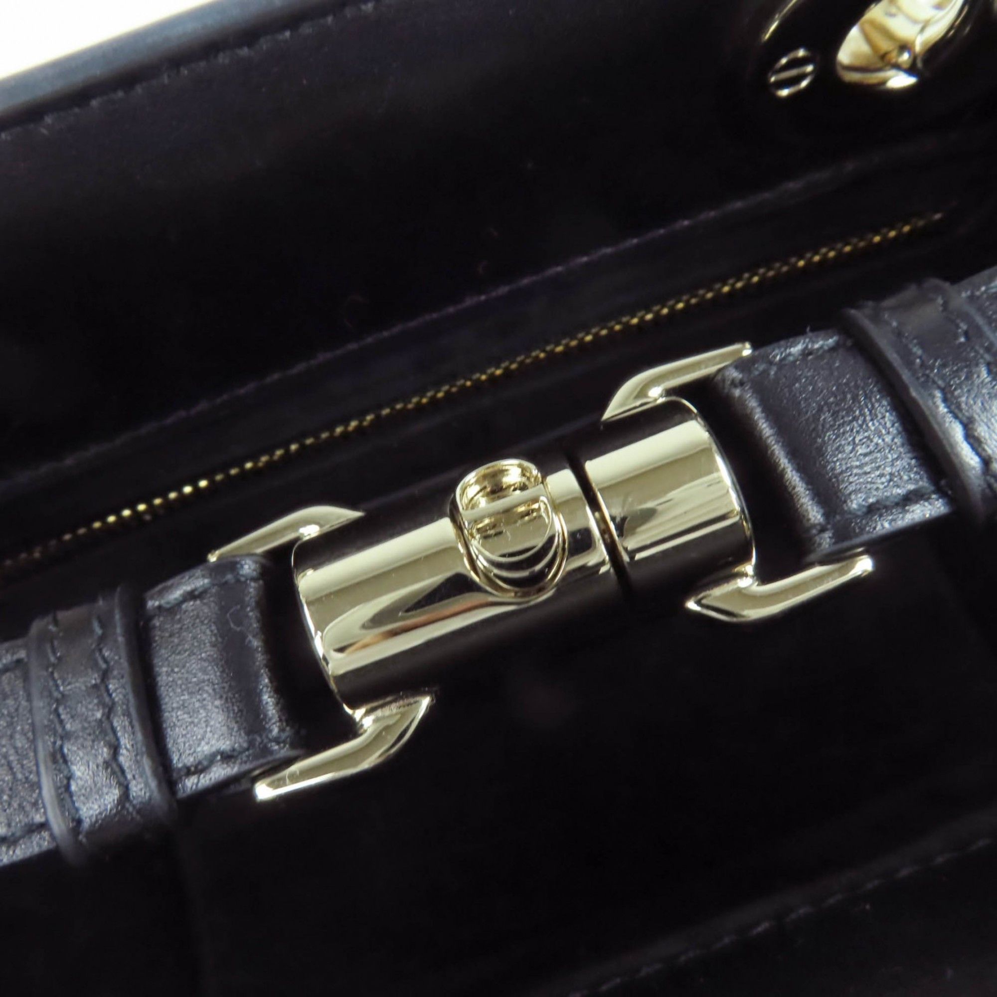 Dior Christian Dior Cannage Lady 95.22 Mini Lambskin 2-Way Handbag/Shoulder Bag, Black, Gold Hardware, Dust Bag Included, Made in Italy Size ONE SIZE - 11 Thumbnail