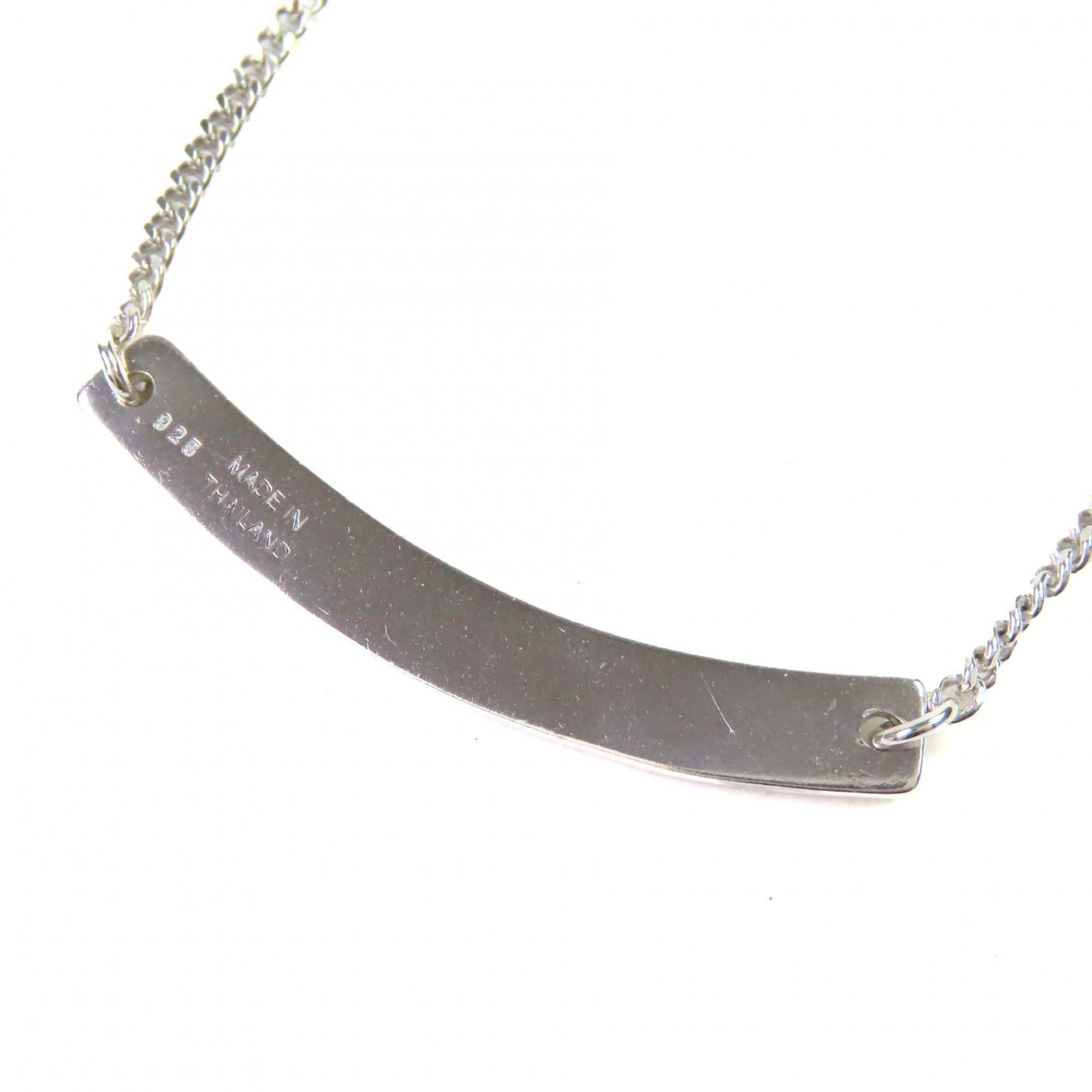 Celine CELINE SV925 Macadam Logo Plate Necklace Pendant Accessory Silver Weight 6.6g Women's Size ONE SIZE - 4 Thumbnail