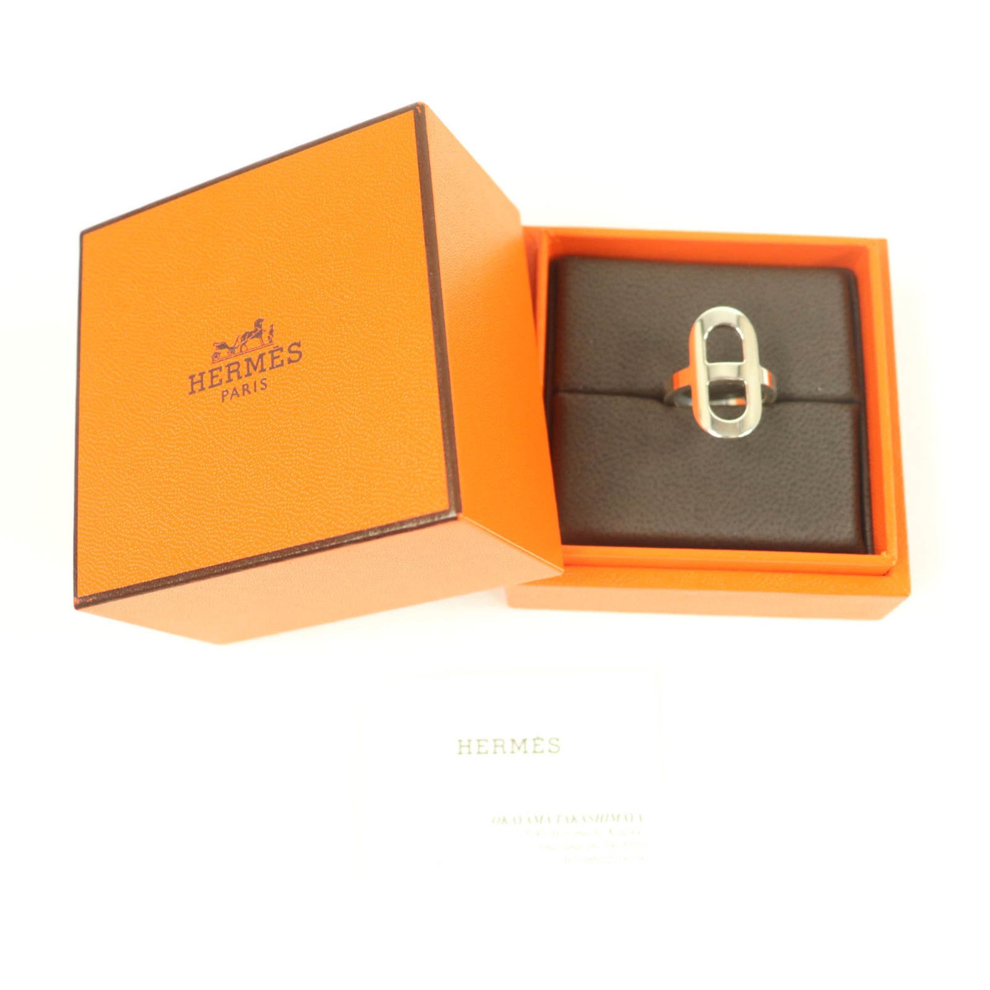 Hermes HERMES 2021 Ever Chaine d'Ancre PM Ring, AG925 Silver, Size 46, with Box, Made in France, Weight 5.24g, Women's Size ONE SIZE - 2 Thumbnail