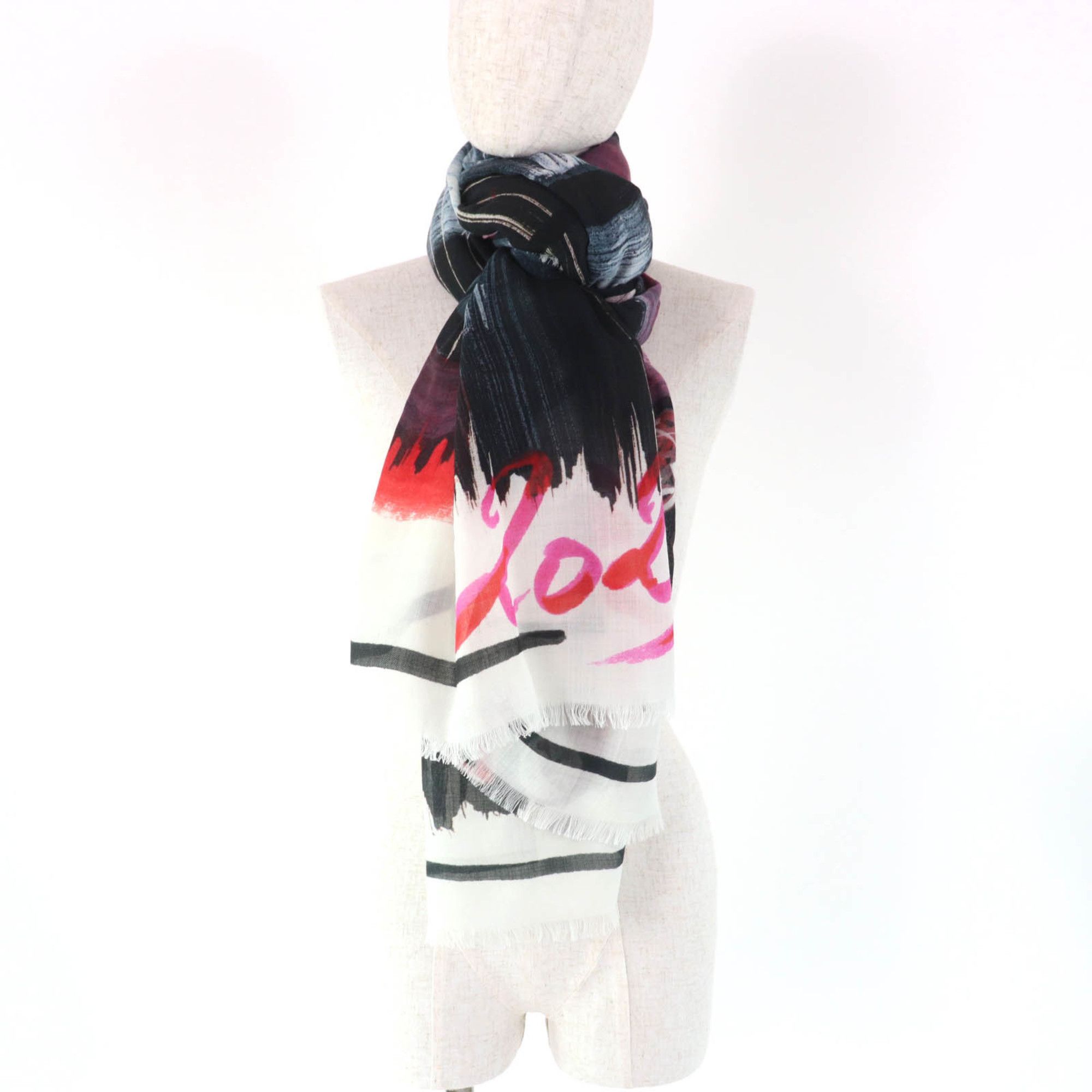 Chanel CHANEL 100% Cashmere Tweed 2023 Fringed All-Over Print Large Stole/Shawl, Multicolor, Box Included, Made in Italy, Women's Size ONE SIZE - 10 Thumbnail