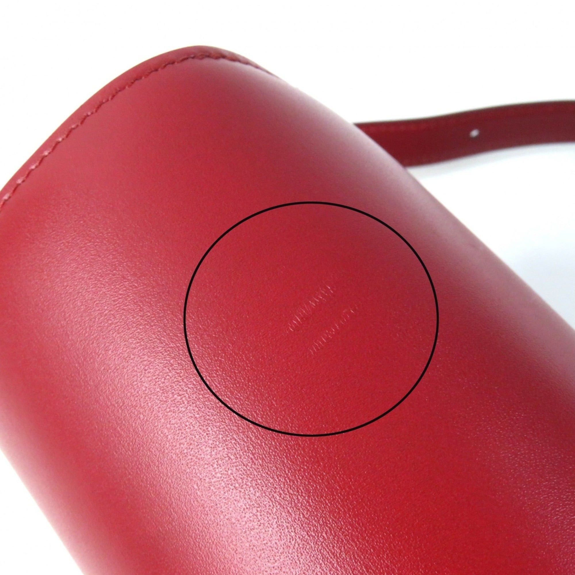 Celine CELINE CLASSIC BOX Small (189183DLS) Classic Box Leather Shoulder Bag in Red with Gold Hardware and Dust Bag, Made Italy Size ONE SIZE - 13 Thumbnail