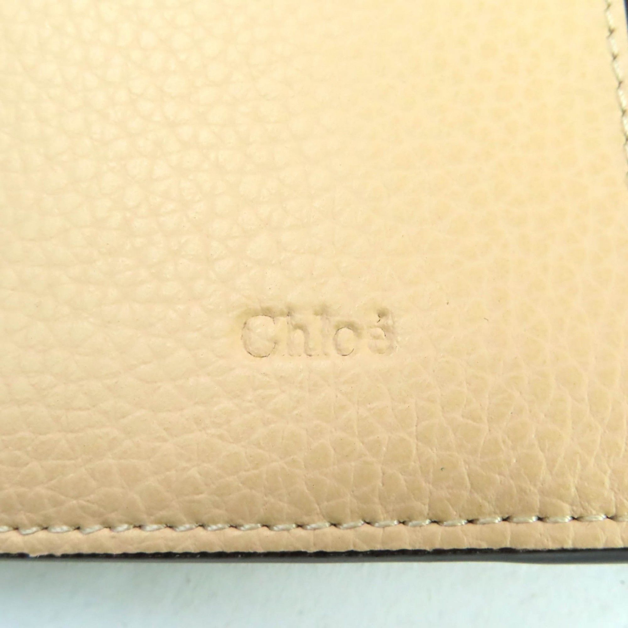 Chloe Chloé Chloe Darryl Sandy Beige Leather Wallet with Logo Hardware, CHC21SP115E04284, Bifold Wallet, Long Box and Dust Bag Included, Made in Spain Size ONE SIZE - 10 Thumbnail