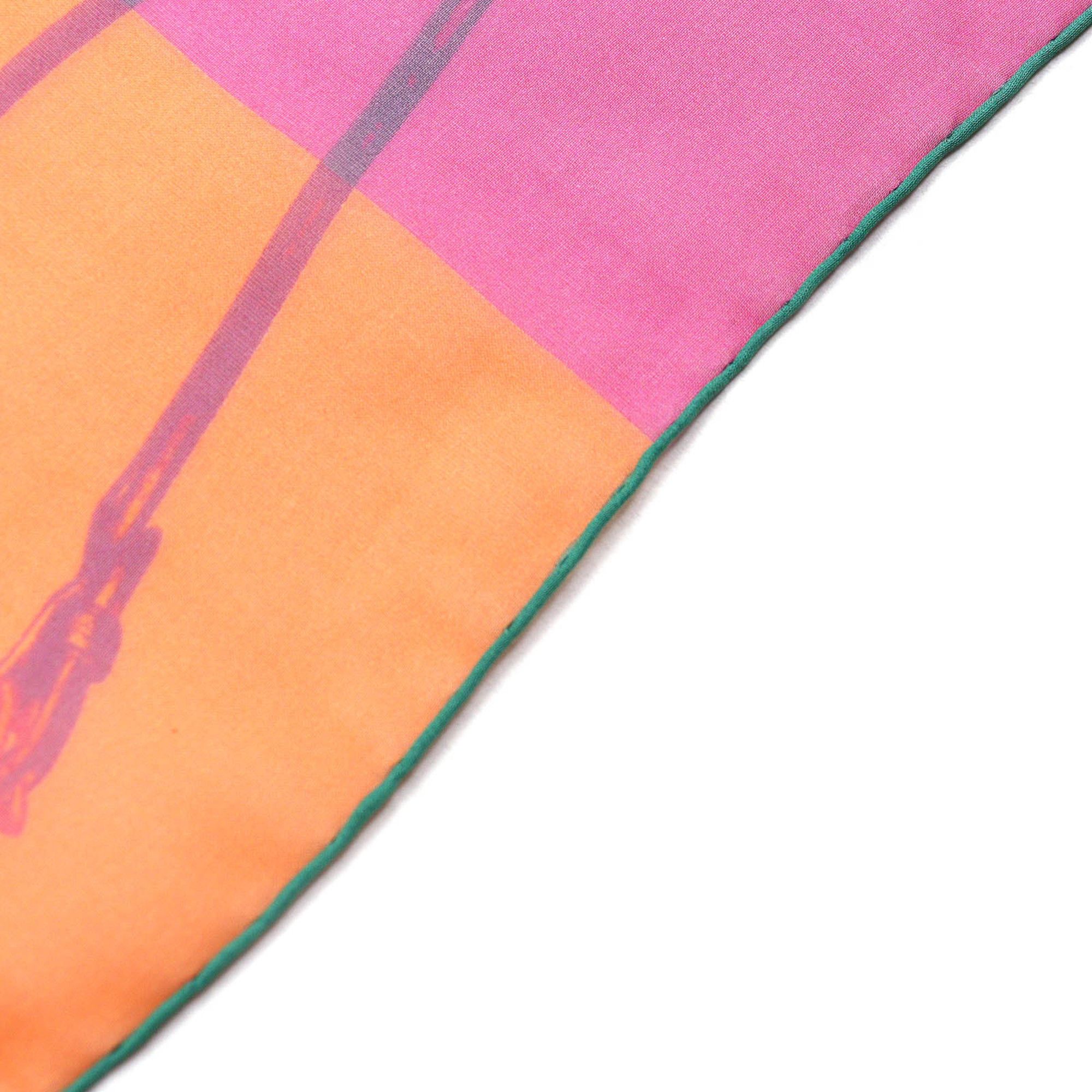 Hermes HERMES Brides Rebelles Saddlery, 100% Silk, Carré Size 140, Large Shawl/Scarf, Multicolor, Made in France, Women's Size ONE SIZE - 4 Thumbnail