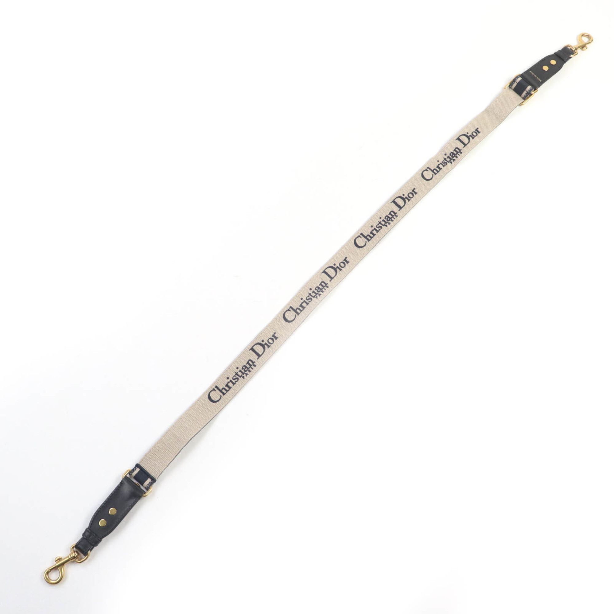 Dior Christian Dior S8553CBTE Canvas Embroidered Logo Design Shoulder Strap, Navy, Made in Italy, Women's Size ONE SIZE - 5 Thumbnail