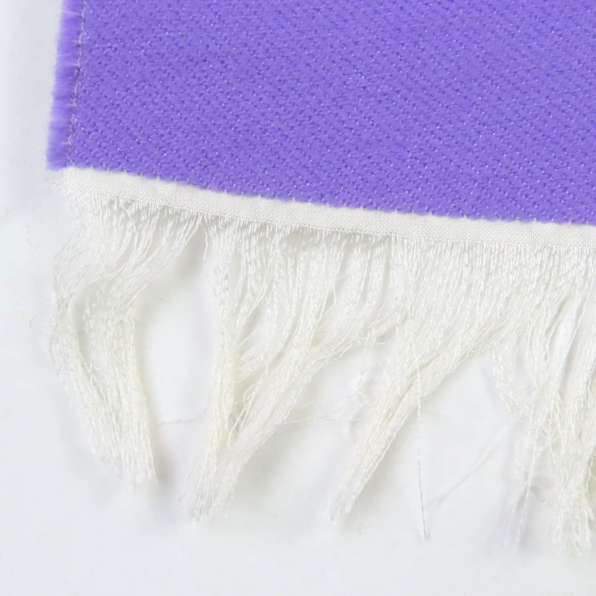 Burberry BURBERRY Wool and Silk Fringed Logo Scarf, Purple Ivory, 188 x 33cm, Made in Italy, Authentic, Women's Size ONE SIZE - 7 Thumbnail