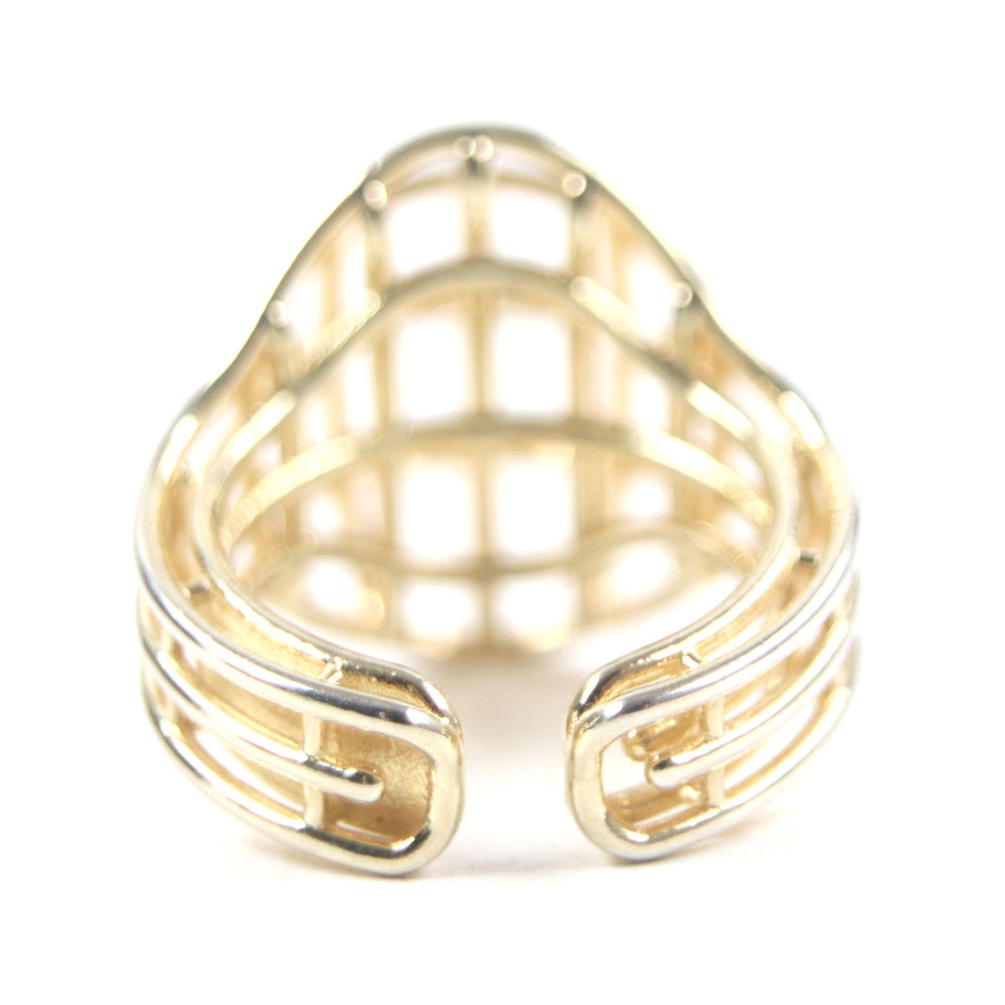 Bottega Veneta BOTTEGA VENETA 707858 3D Wire Ring, AG925 Gold, Size 13, Includes Box and Dust Bag, Weight 6.58g, Men's Size ONE SIZE - 5 Thumbnail
