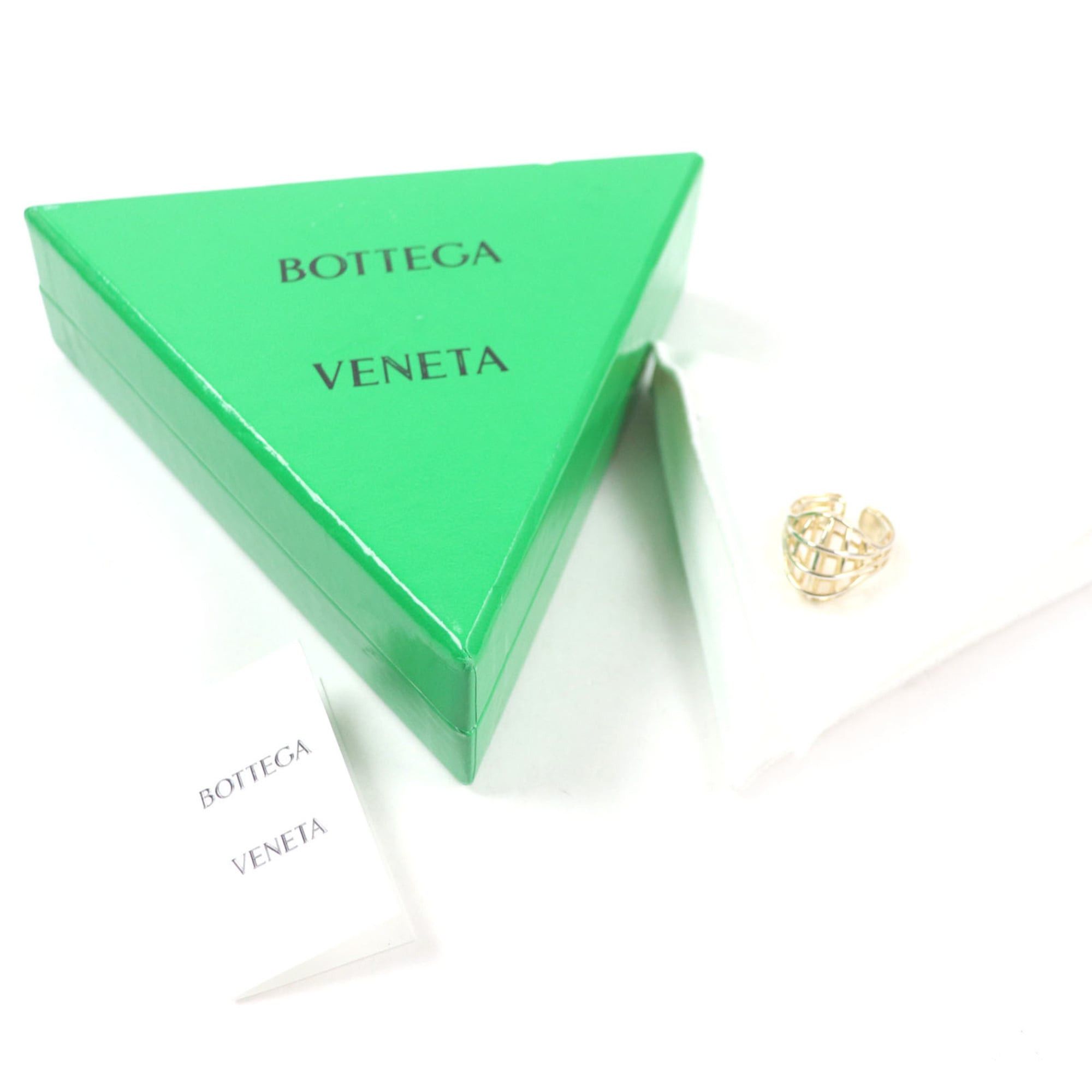 Bottega Veneta BOTTEGA VENETA 707858 3D Wire Ring, AG925 Gold, Size 13, Includes Box and Dust Bag, Weight 6.58g, Men's Size ONE SIZE - 2 Thumbnail