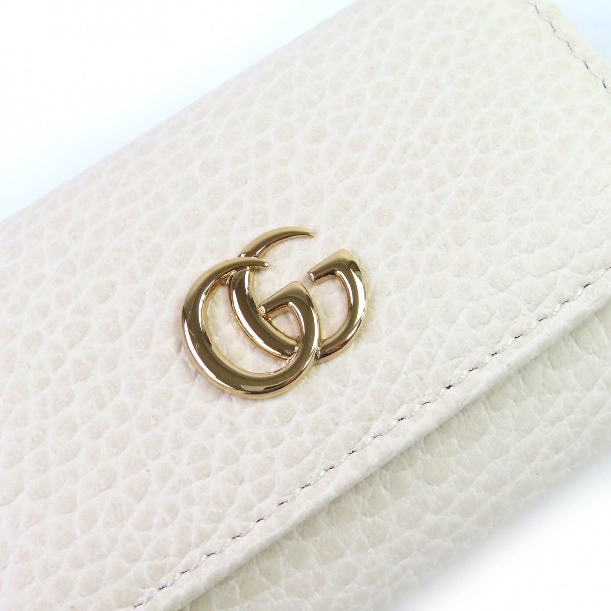 Gucci GUCCI 456118 Double G 6-Hook Leather Key Case in Light Beige with Gold Hardware, Box and Dust Bag Included, Made Italy Size ONE SIZE - 5 Thumbnail