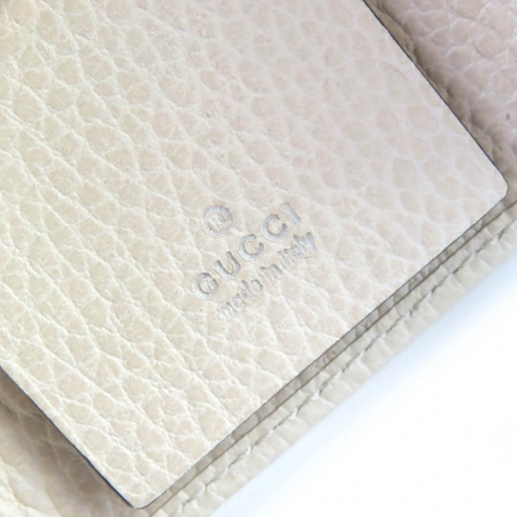 Gucci GUCCI 456118 Double G 6-Hook Leather Key Case in Light Beige with Gold Hardware, Box and Dust Bag Included, Made Italy Size ONE SIZE - 9 Thumbnail
