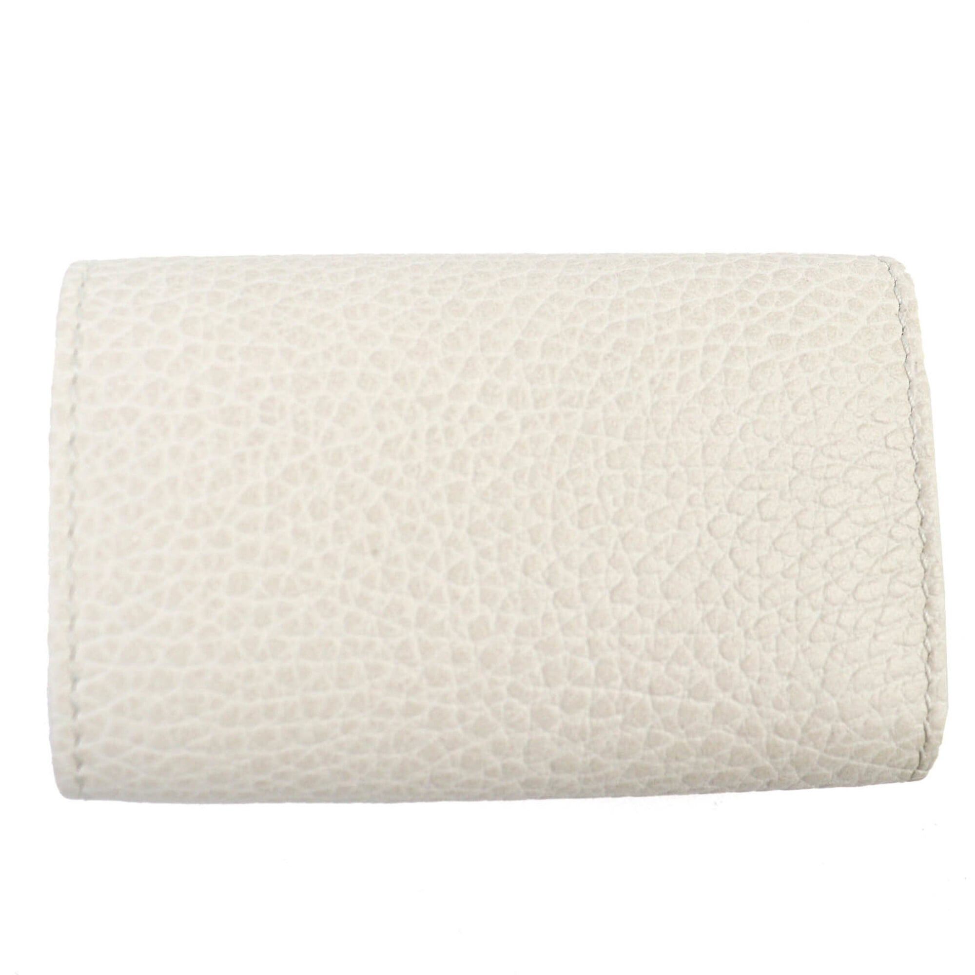 Gucci GUCCI 456118 Double G 6-Hook Leather Key Case in Light Beige with Gold Hardware, Box and Dust Bag Included, Made Italy Size ONE SIZE - 3 Thumbnail