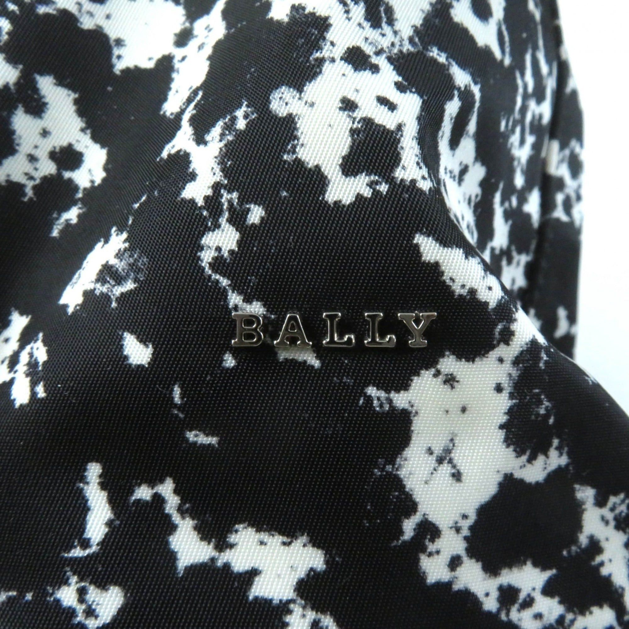 Bally BALLY WOLFSON TOTE, a large leather tote bag with logo hardware and all-over print. Available in black white. Includes dust bag. Made Italy. Size ONE SIZE - 10 Thumbnail