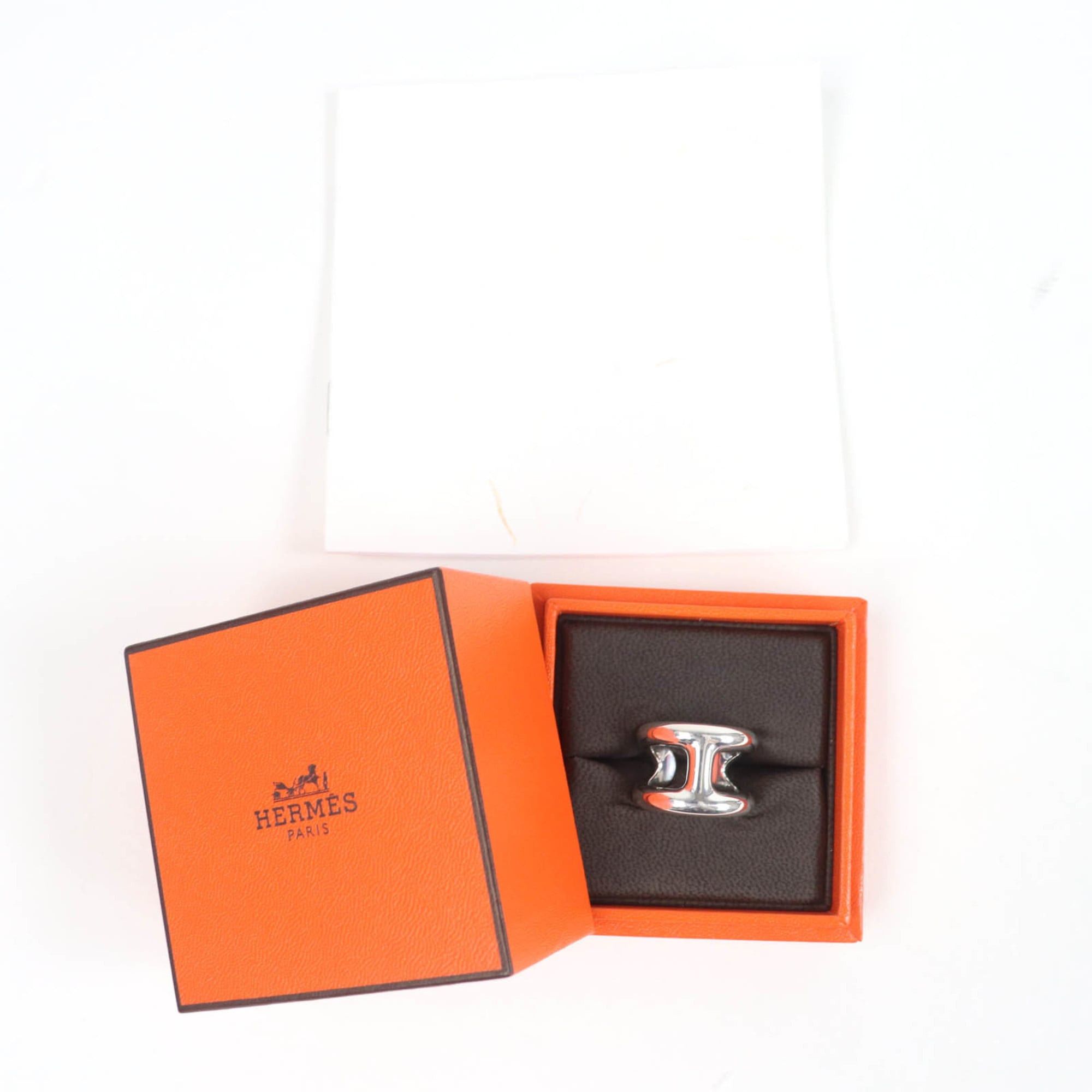 Hermes HERMES Osmoz GM Ring, AG925 Silver, Size 50, Approximately Japanese Size, Includes Box, Made in Italy, Weight 14.9g, Women's Size ONE SIZE - 2 Thumbnail