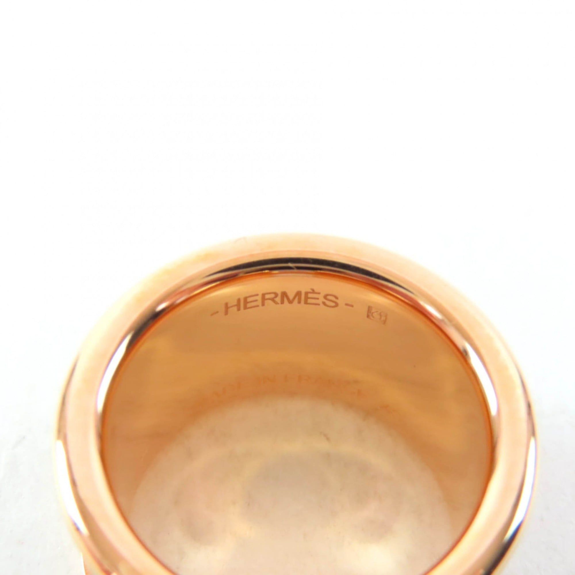 Hermes HERMES Olympe GM Etoupe Pink Gold Madame Veau H Design Ring, Size XS, with Box and Dust Bag, Made in France Size ONE SIZE - 9 Thumbnail