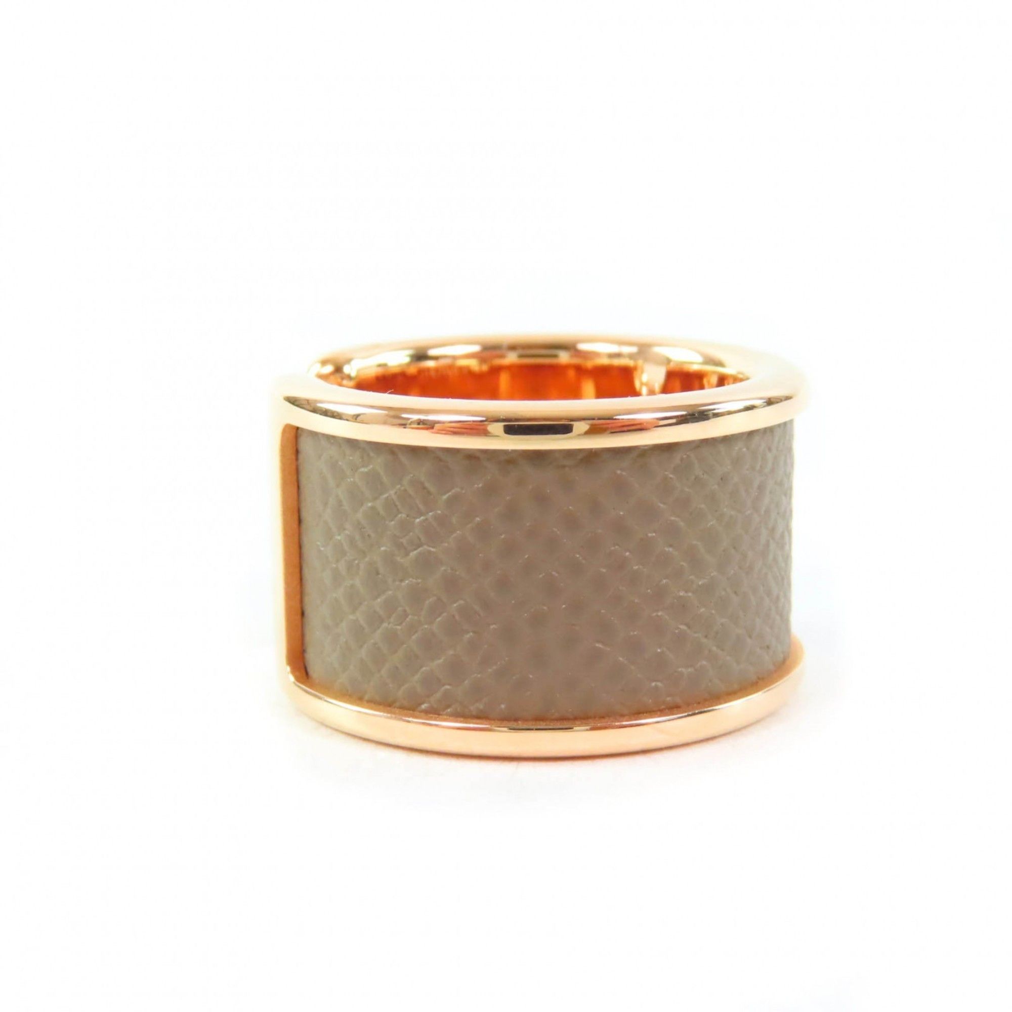 Hermes HERMES Olympe GM Etoupe Pink Gold Madame Veau H Design Ring, Size XS, with Box and Dust Bag, Made in France Size ONE SIZE - 3 Thumbnail