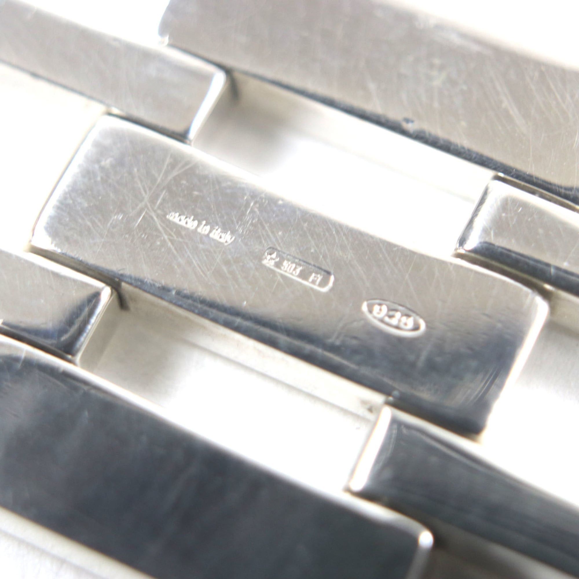 Gucci GUCCI Vintage Heavy Gate Link Bracelet, 925 Sterling Silver, Made in Italy, Weight 90.27g, Men's Size ONE SIZE - 5 Thumbnail