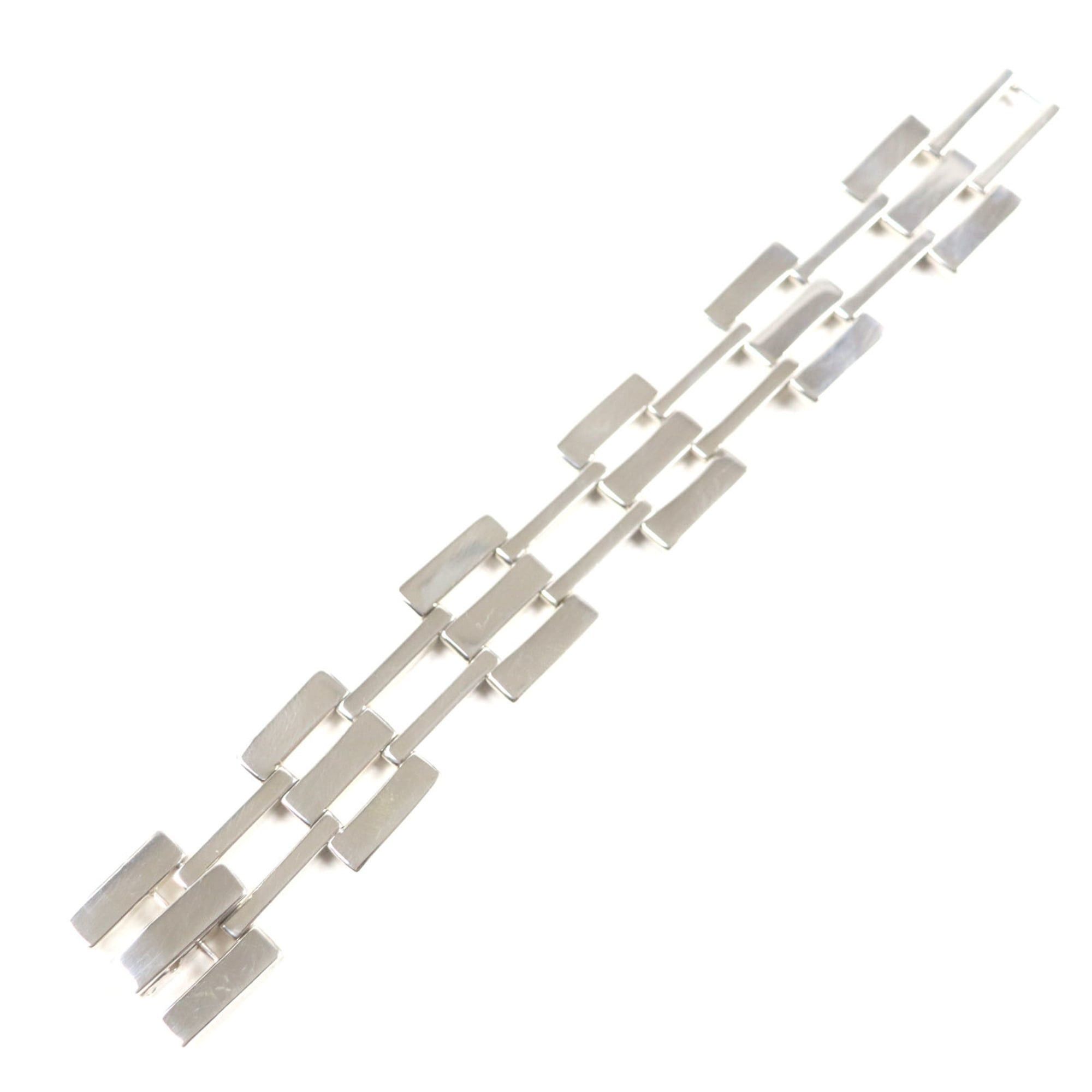 Gucci GUCCI Vintage Heavy Gate Link Bracelet, 925 Sterling Silver, Made in Italy, Weight 90.27g, Men's Size ONE SIZE - 2 Thumbnail