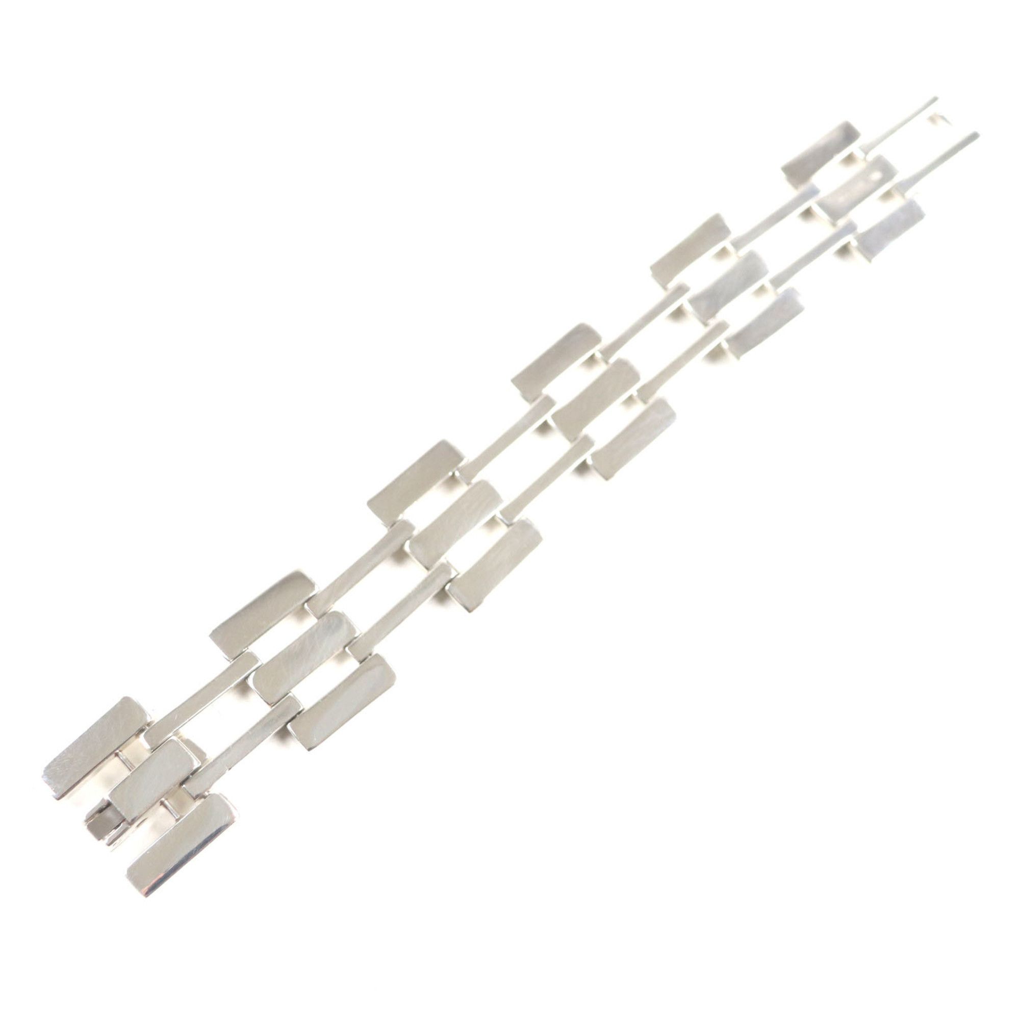 Gucci GUCCI Vintage Heavy Gate Link Bracelet, 925 Sterling Silver, Made in Italy, Weight 90.27g, Men's Size ONE SIZE - 3 Thumbnail