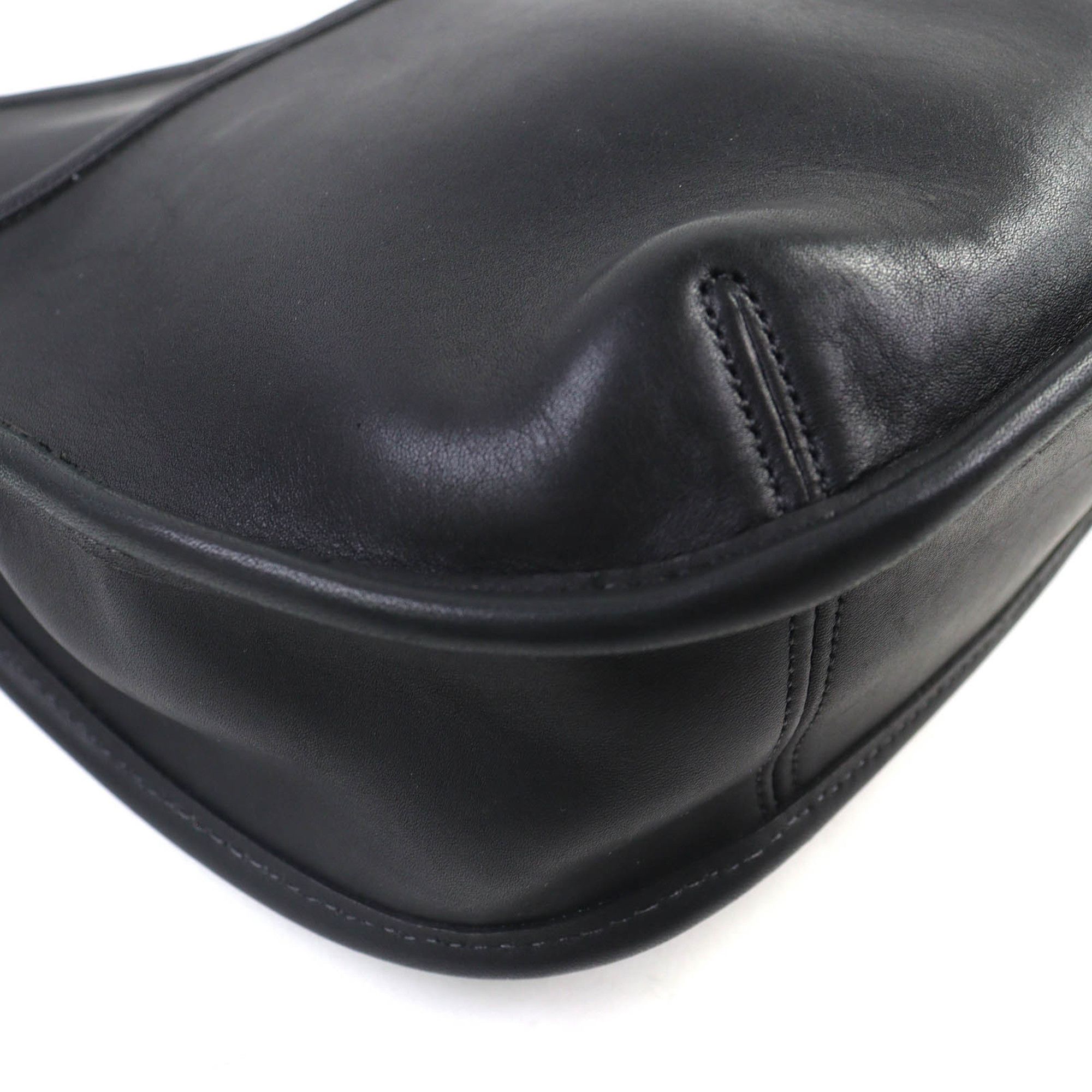 Coach Vintage Coach 9033 Ergo Old glove leather one-shoulder bag, semi-shoulder black, women's Size ONE SIZE - 5 Thumbnail