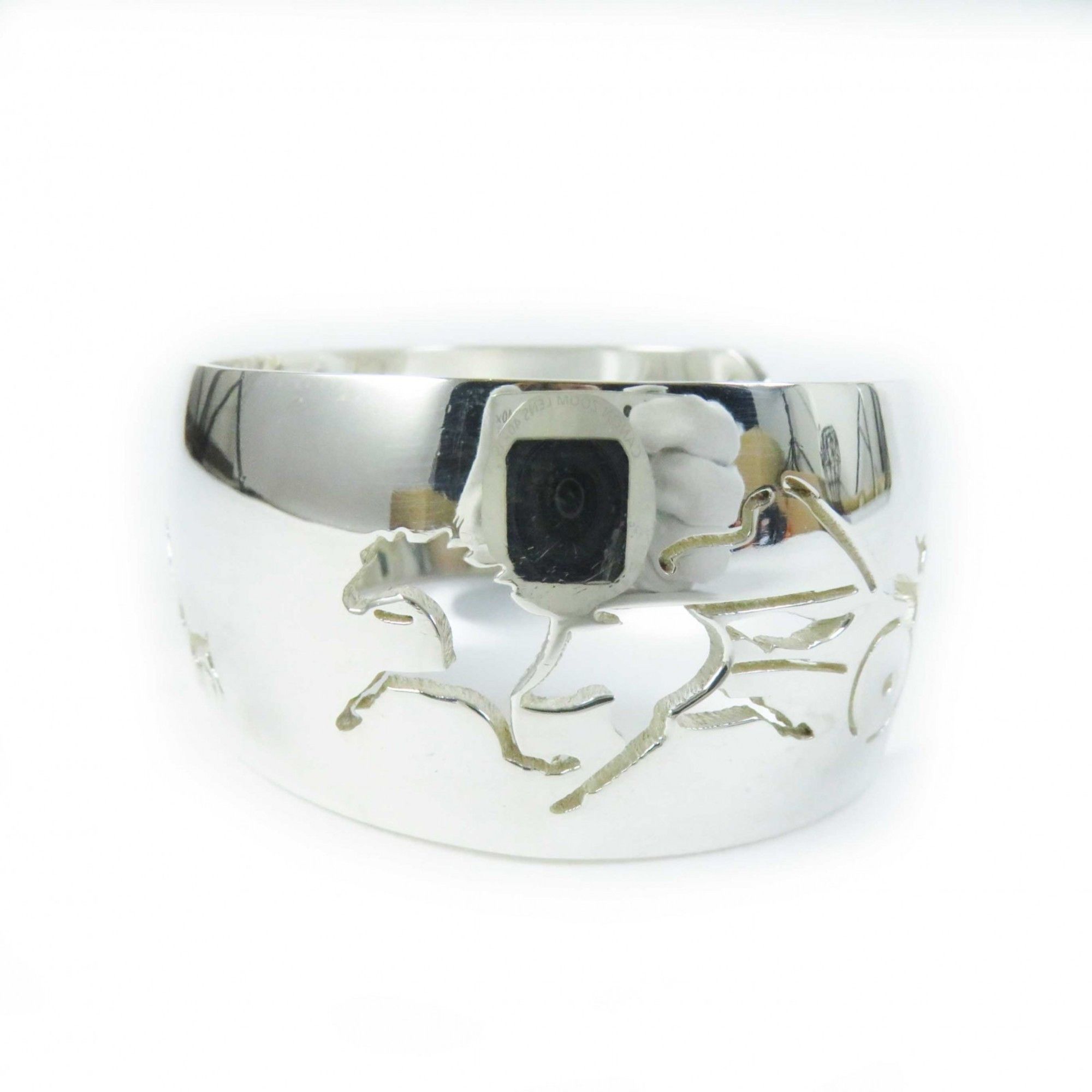 Hermes HERMES Vintage Carriage Dog Bracelet/Bangle Silver with Box for Women Size ONE SIZE - 3 Thumbnail