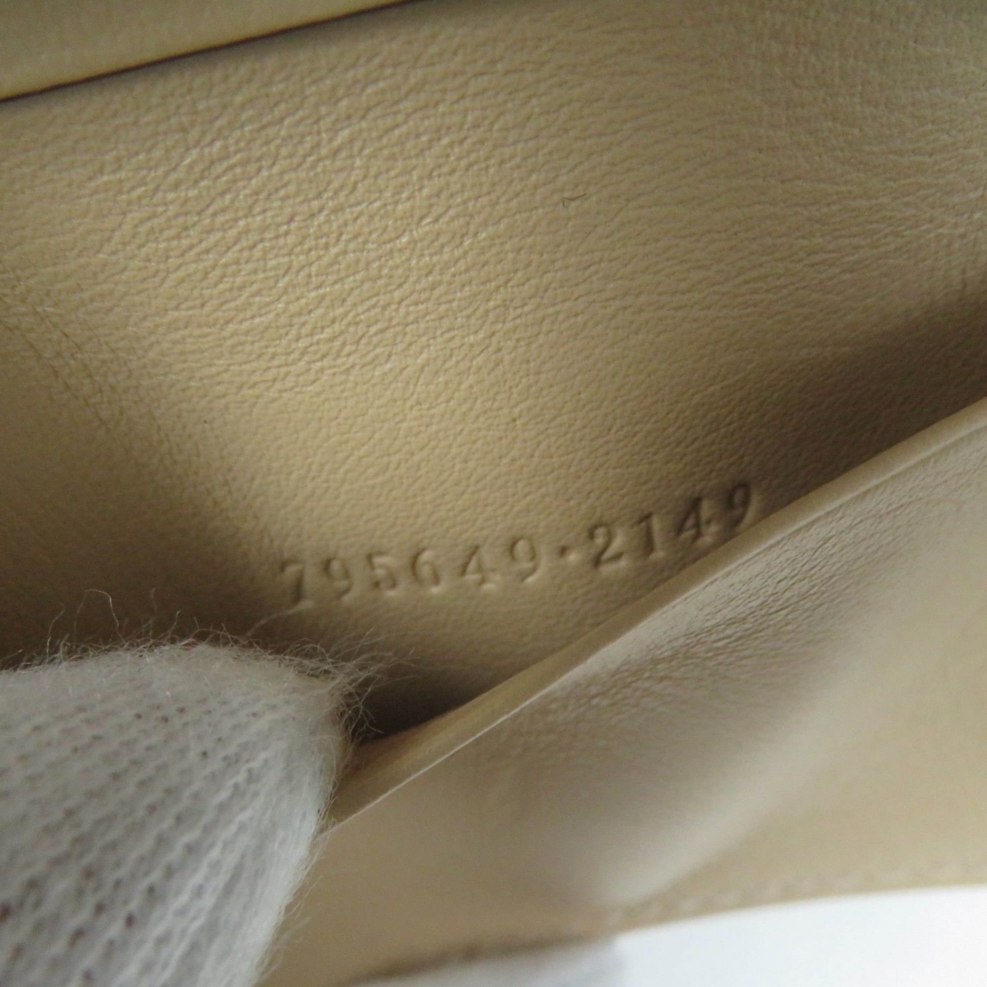 Gucci GUCCI 795649 Double G Key Case in Beige Leather and GG Supreme Canvas, Includes Box Dust Bag, Made Italy, Women's Size ONE SIZE - 11 Thumbnail