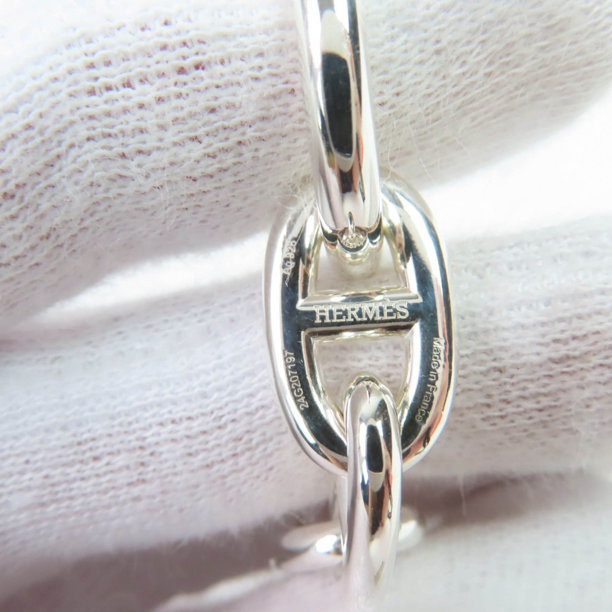Hermes HERMES 2024 Chaine d'Ancre MM AG925 13-link bangle bracelet in silver, with box and case, weighs 49.8g, for women Size ONE SIZE - 7 Thumbnail