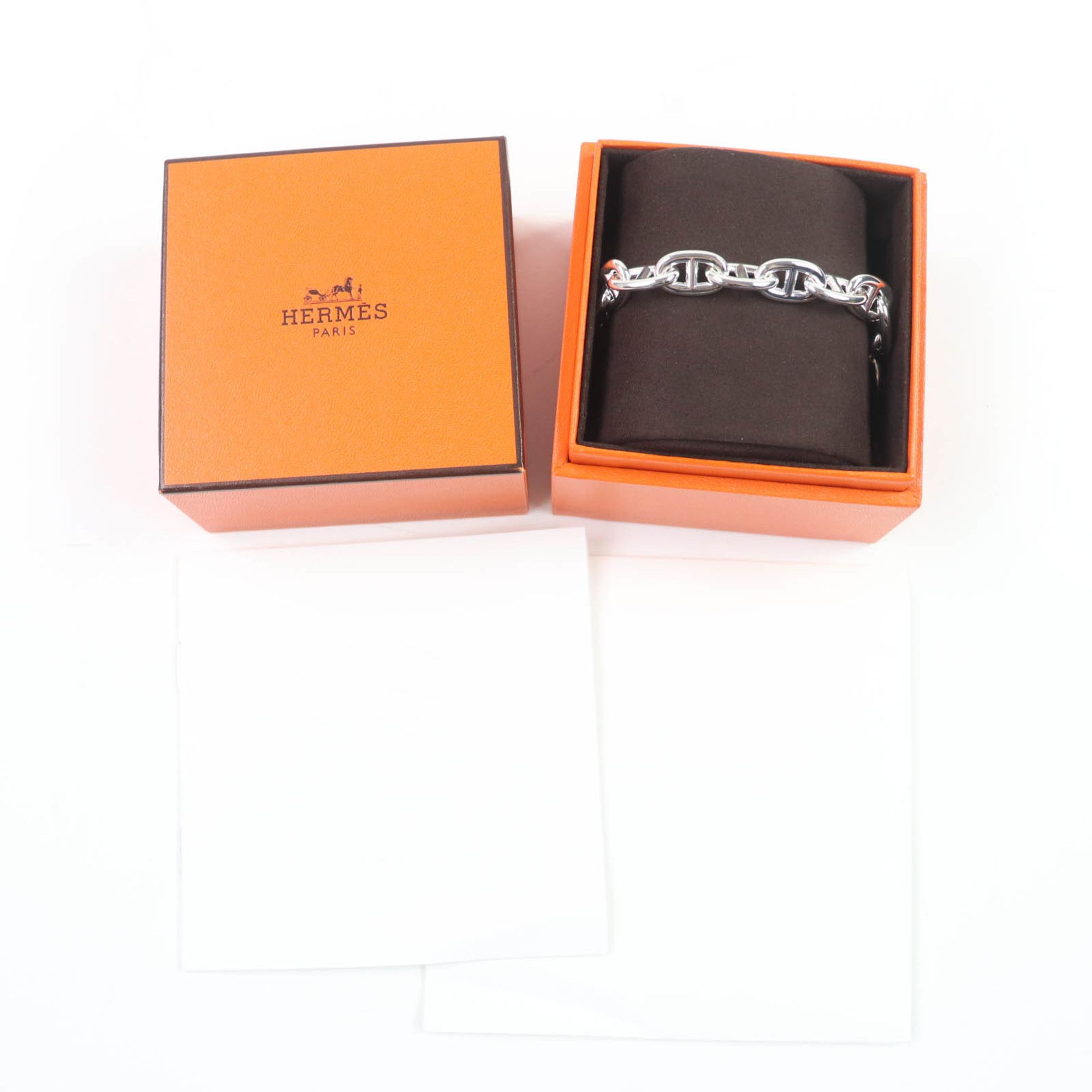 Hermes HERMES 2024 Chaine d'Ancre MM AG925 13-link bangle bracelet in silver, with box and case, weighs 49.8g, for women Size ONE SIZE - 2 Thumbnail