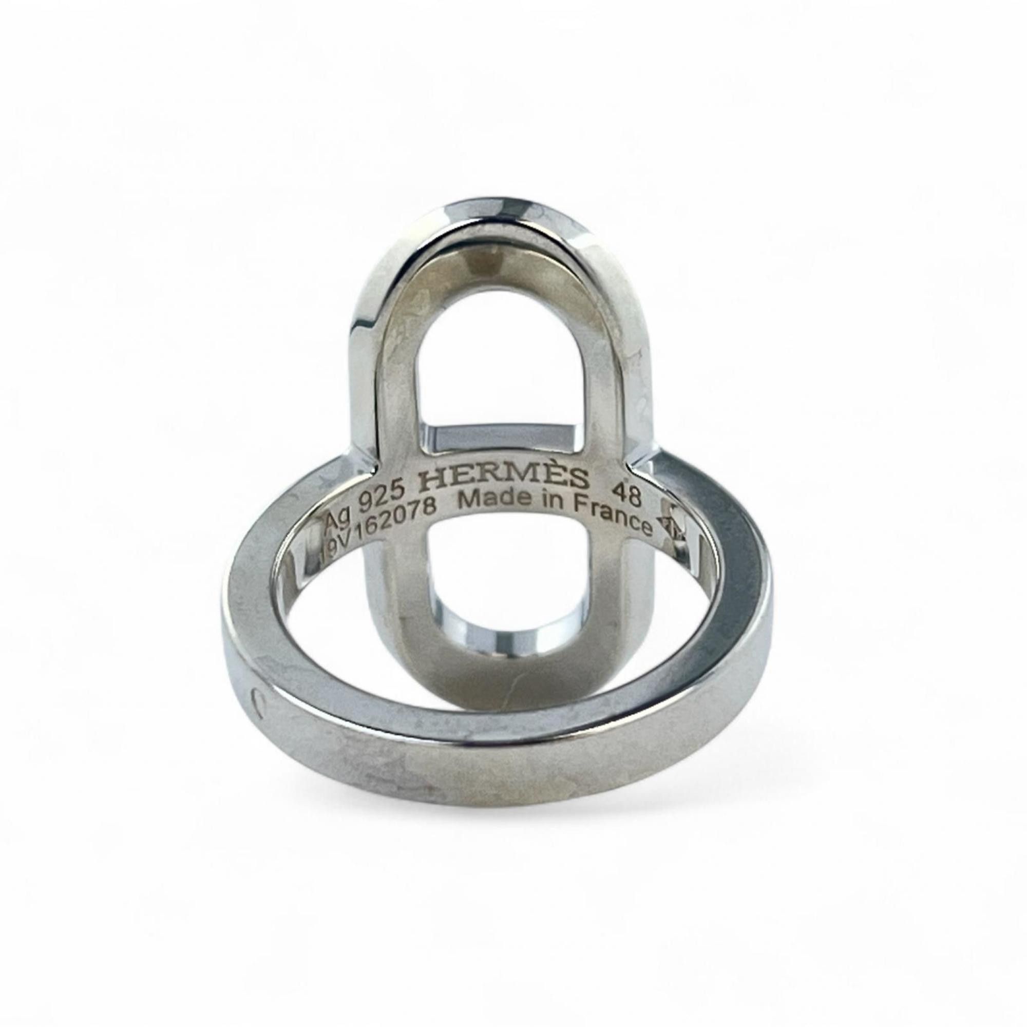 Hermes HERMES Ever Chaine d'Ancre PM SV925 Silver Ring, Size 48, Made in France, Weight 5.428g, Women's Size ONE SIZE - 3 Thumbnail